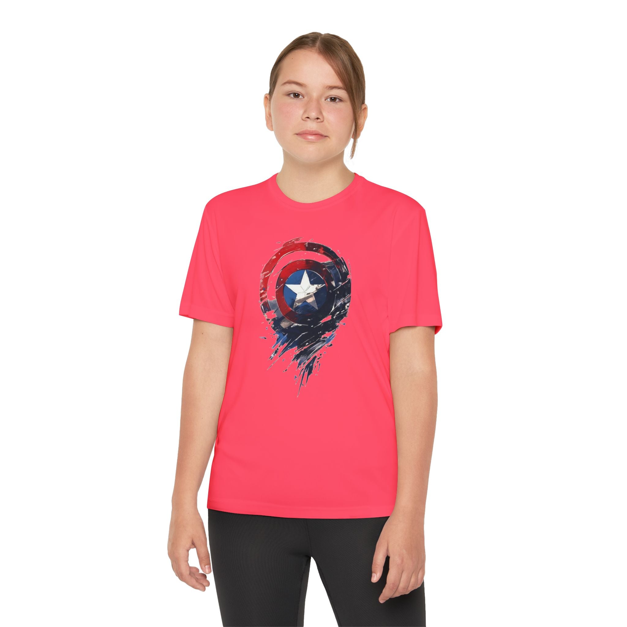 Advengers Youth T-Shirt Sports Graphic Tee, Cool Athletic Shirt for Kids