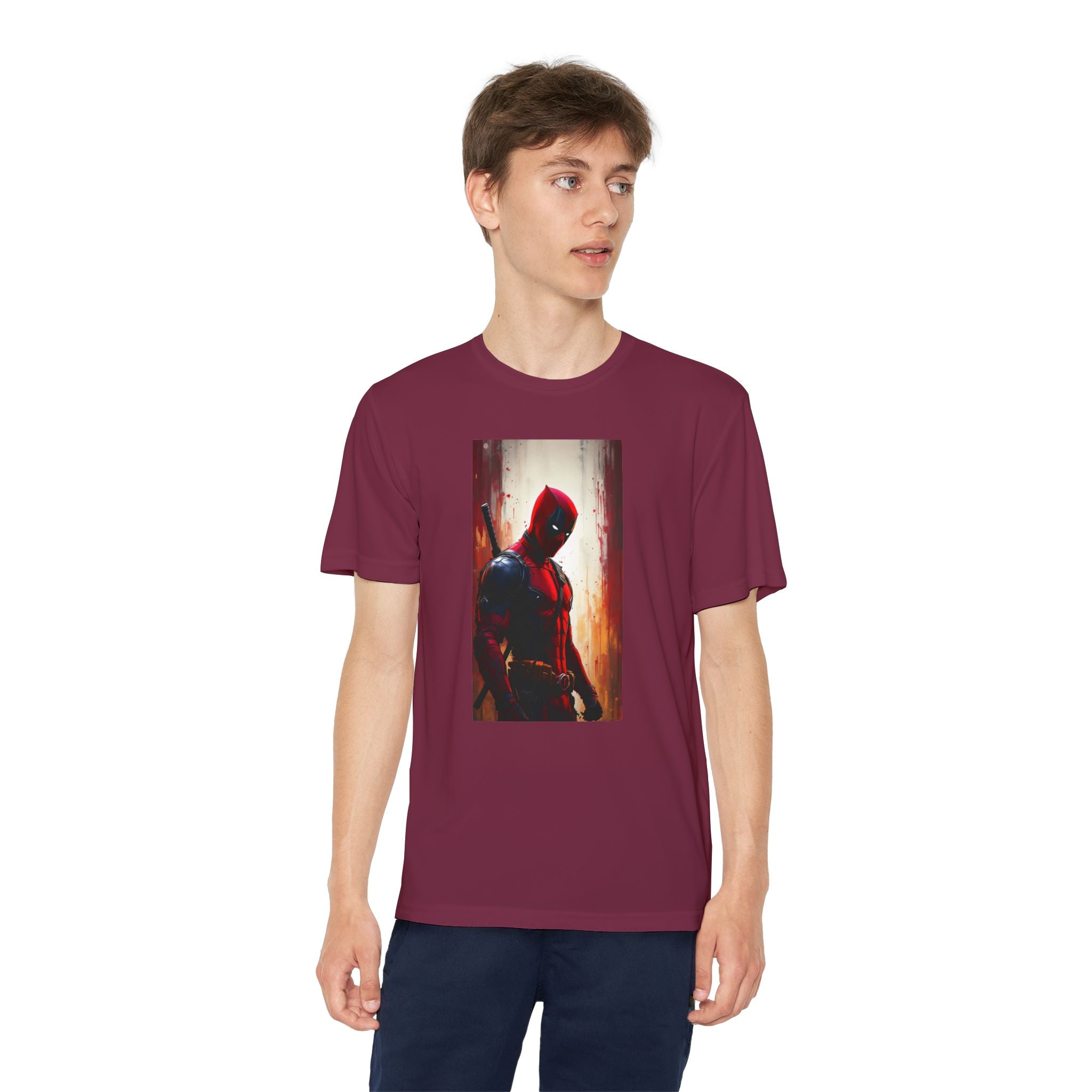 Deadpool Superhero Marvel Patriotic, Kids Graphic T-Shirt, Boys Hero Top, Girls Comic Book Clothing, Birthday