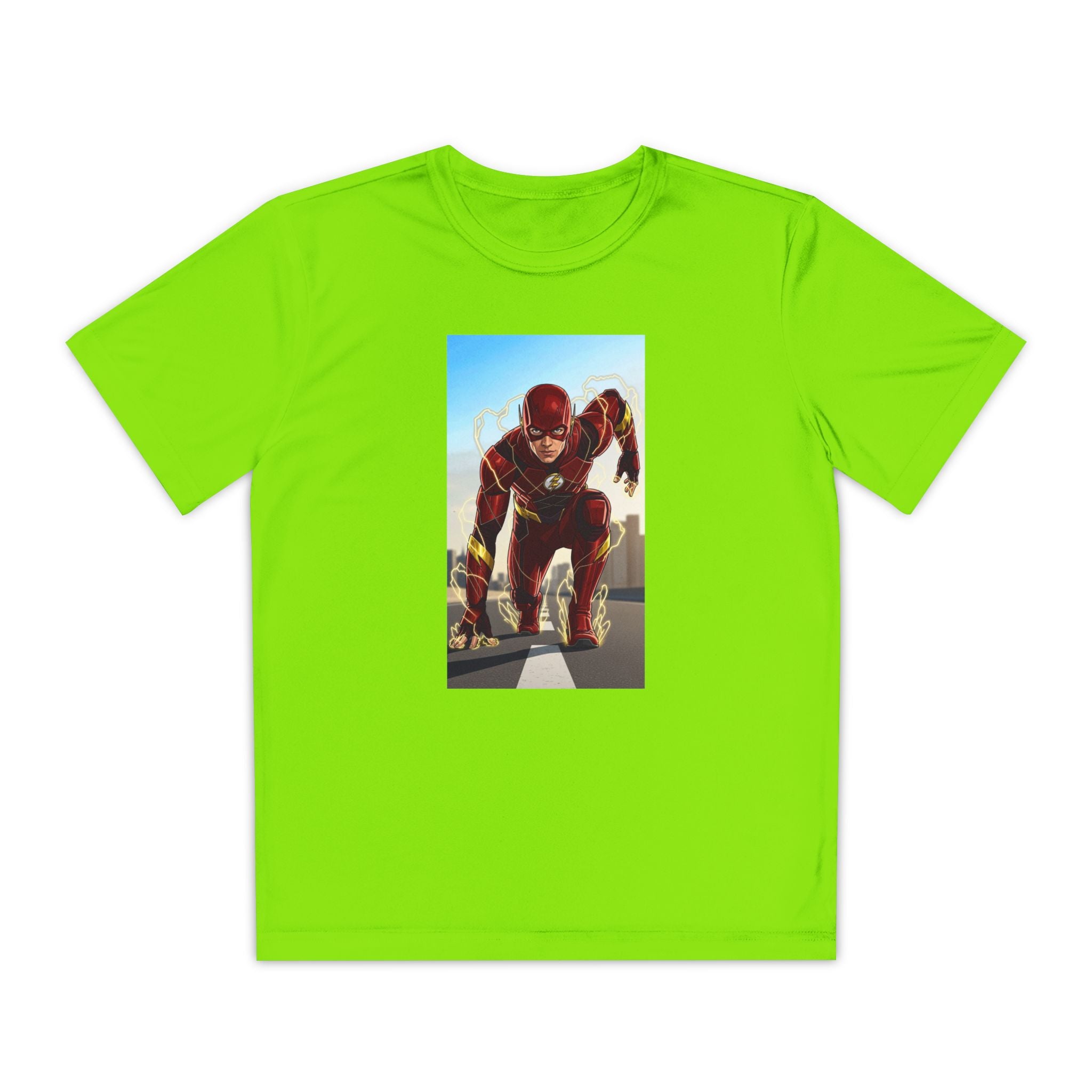The Flash Superhero Marvel Youth T-Shirt, Kid's Superhero Tee, Children's Graphic Shirt, Comic Book Character Top, Kids Costume Apparel