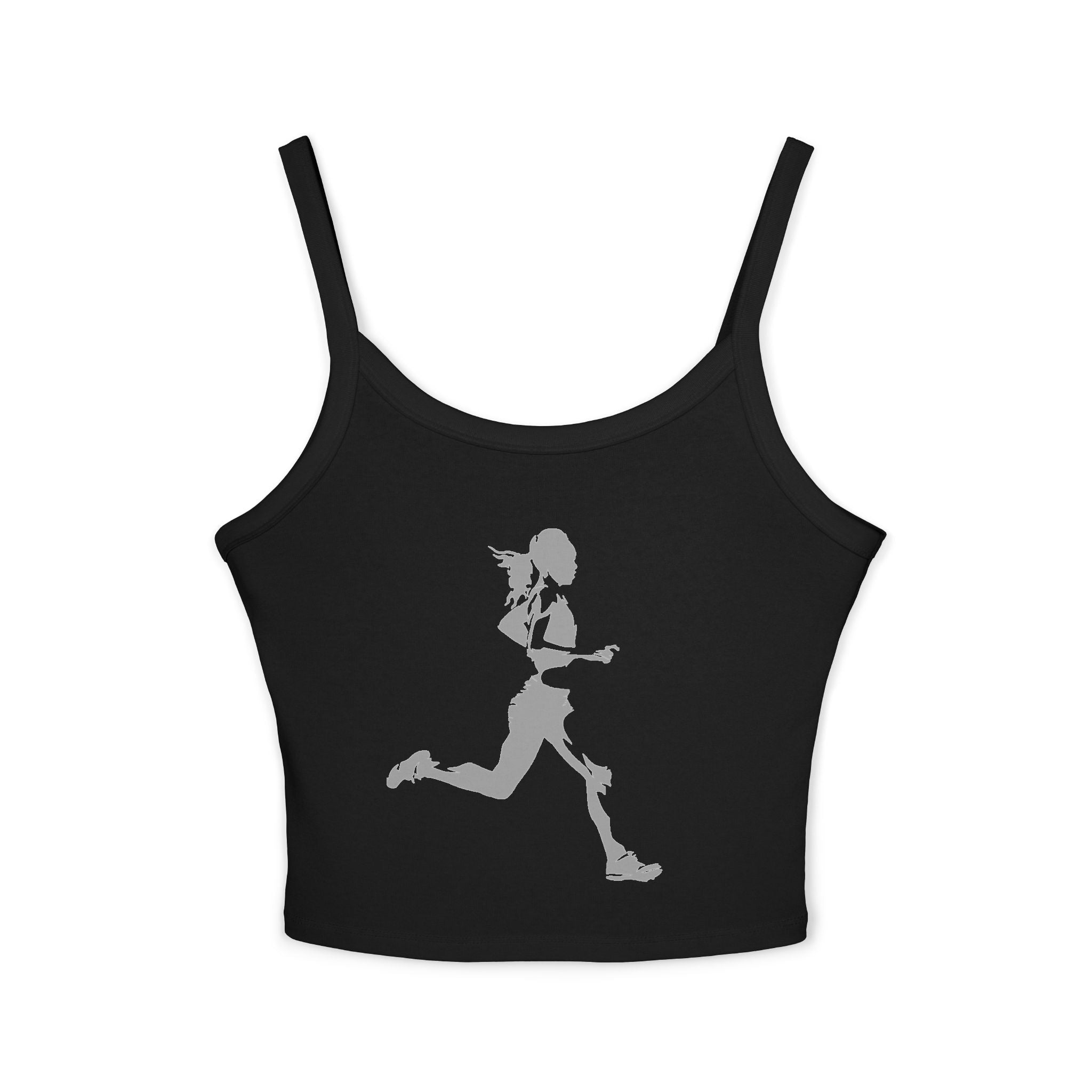 Running Woman Tank Top, Athletic Workout Top, Fitness Sleeveless Shirt, Jogging Muscle Tee, Exercise Gym Cami