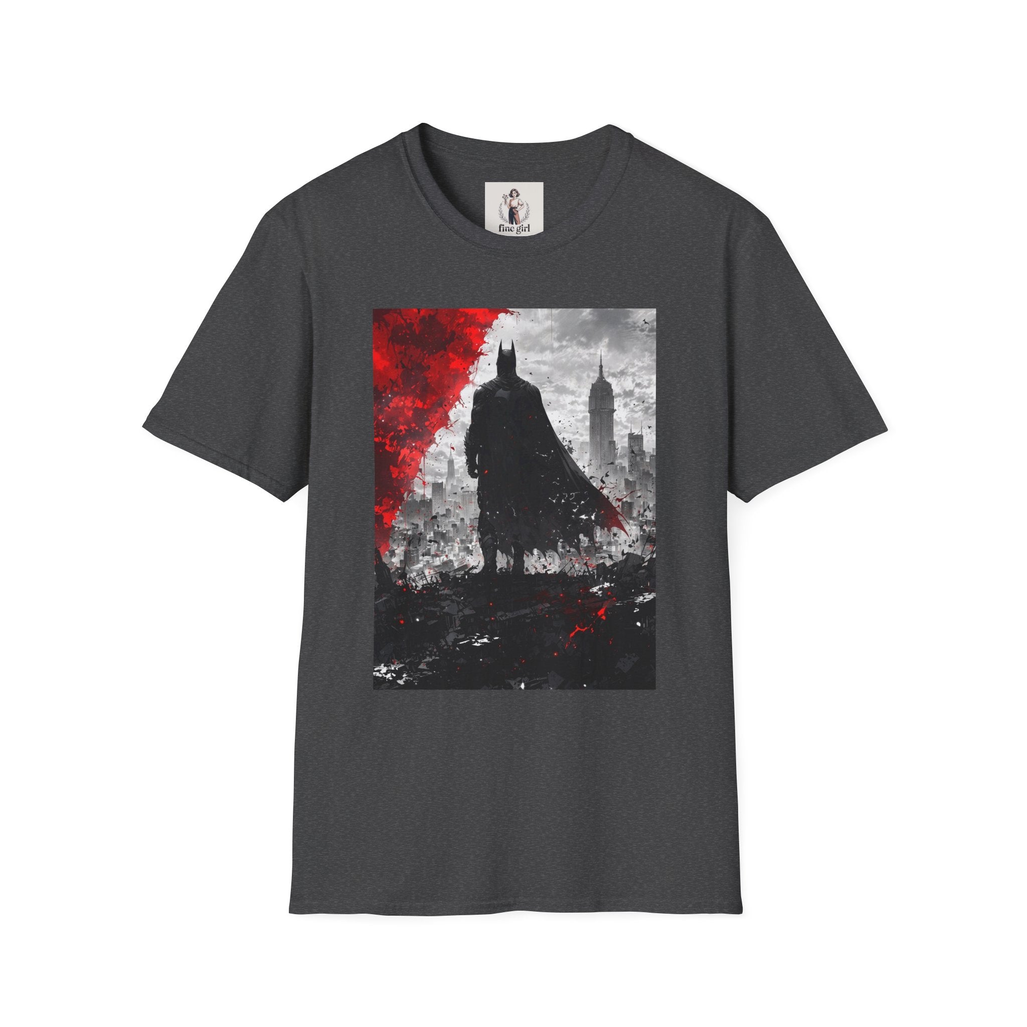 Batman Marvel Unisex Softstyle T-Shirt, Comic Book Tee, Geeky Clothing, Cosplay Costume Top