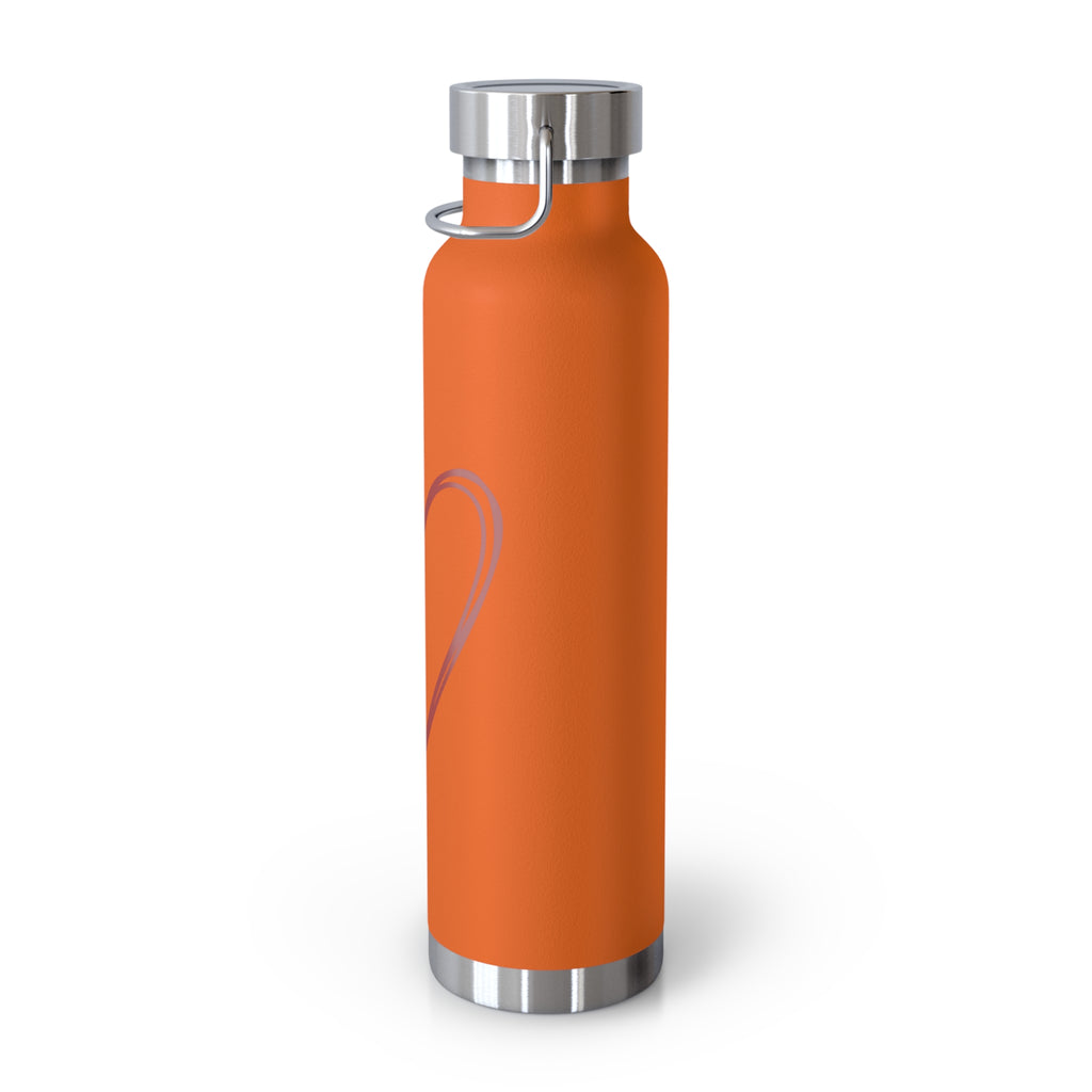 Heart Copper Insulated Water Bottle