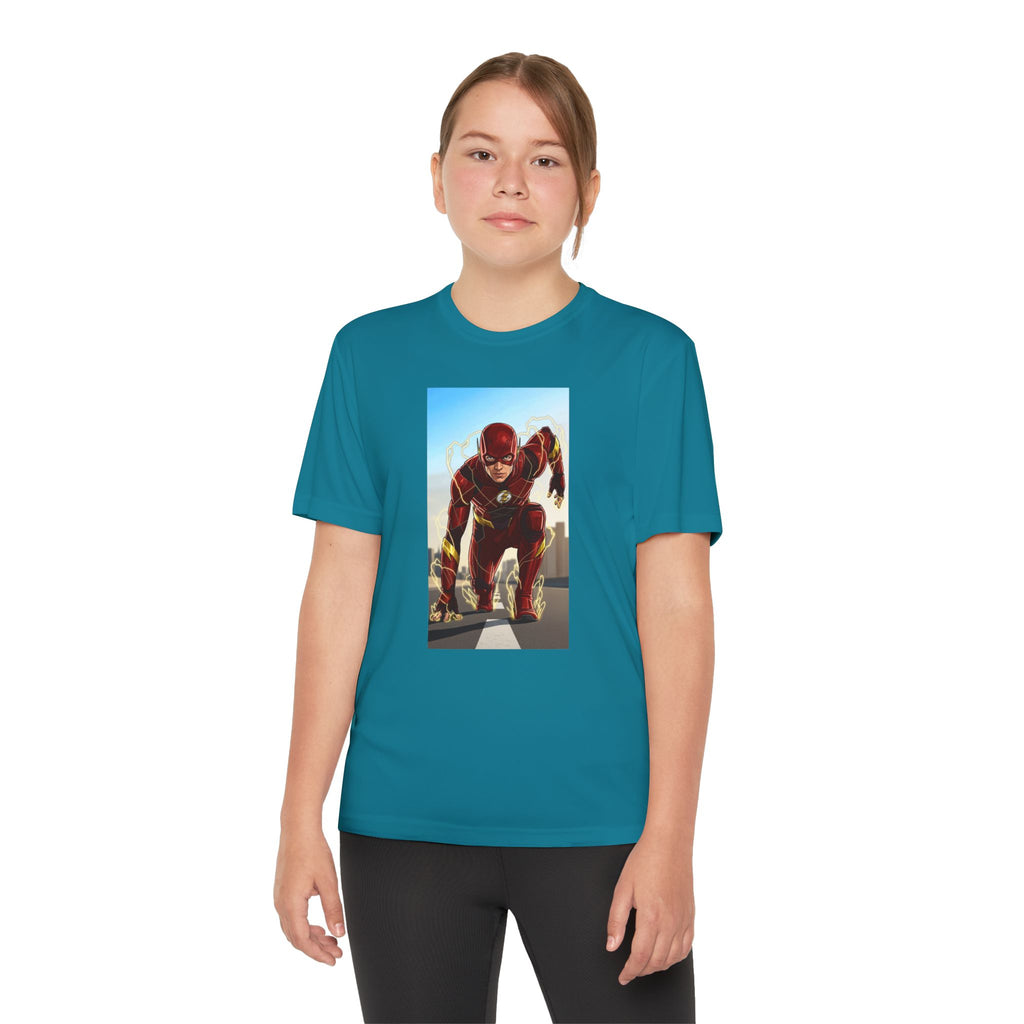 The Flash Superhero Marvel Youth T-Shirt, Kid's Superhero Tee, Children's Graphic Shirt, Comic Book Character Top, Kids Costume Apparel