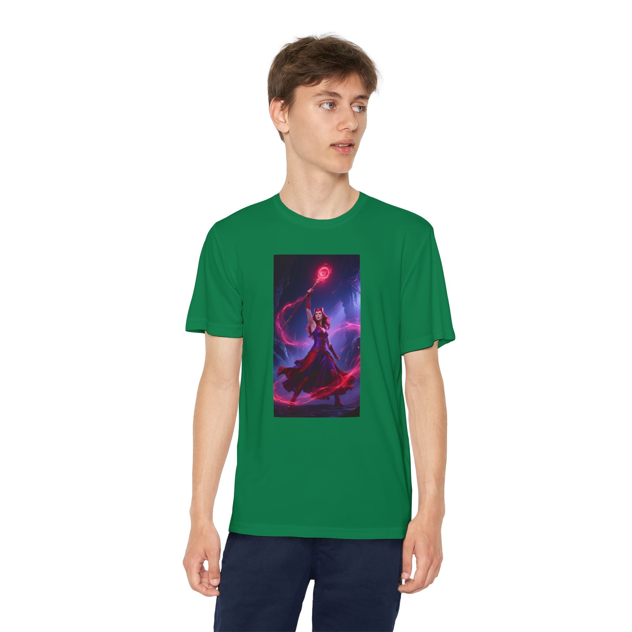 Superhero Youth T-Shirt Sports Graphic Tee, Cool Athletic Shirt for Kids