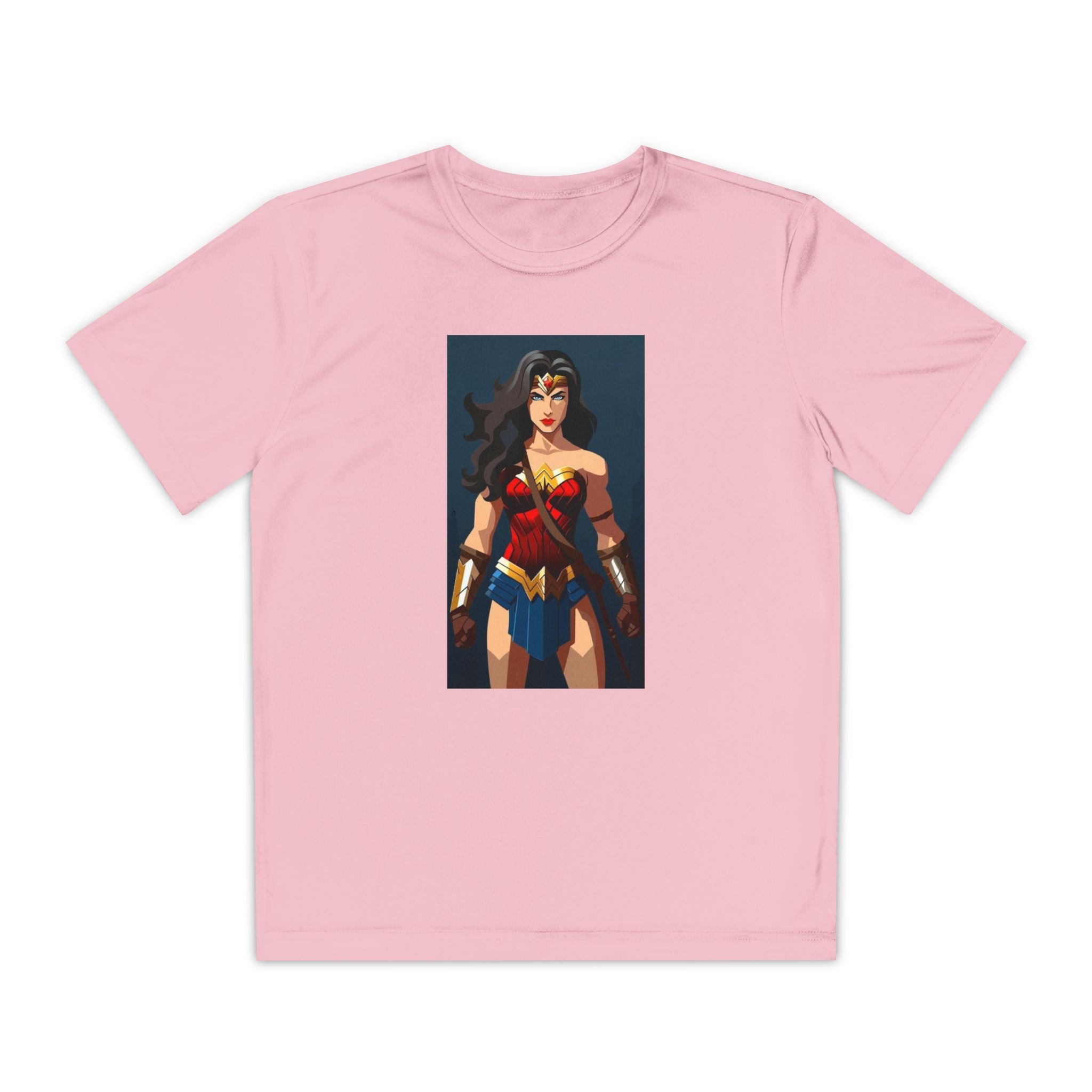 Superhero Youth T-Shirt Sports Graphic Tee, Cool Athletic Shirt for Kids