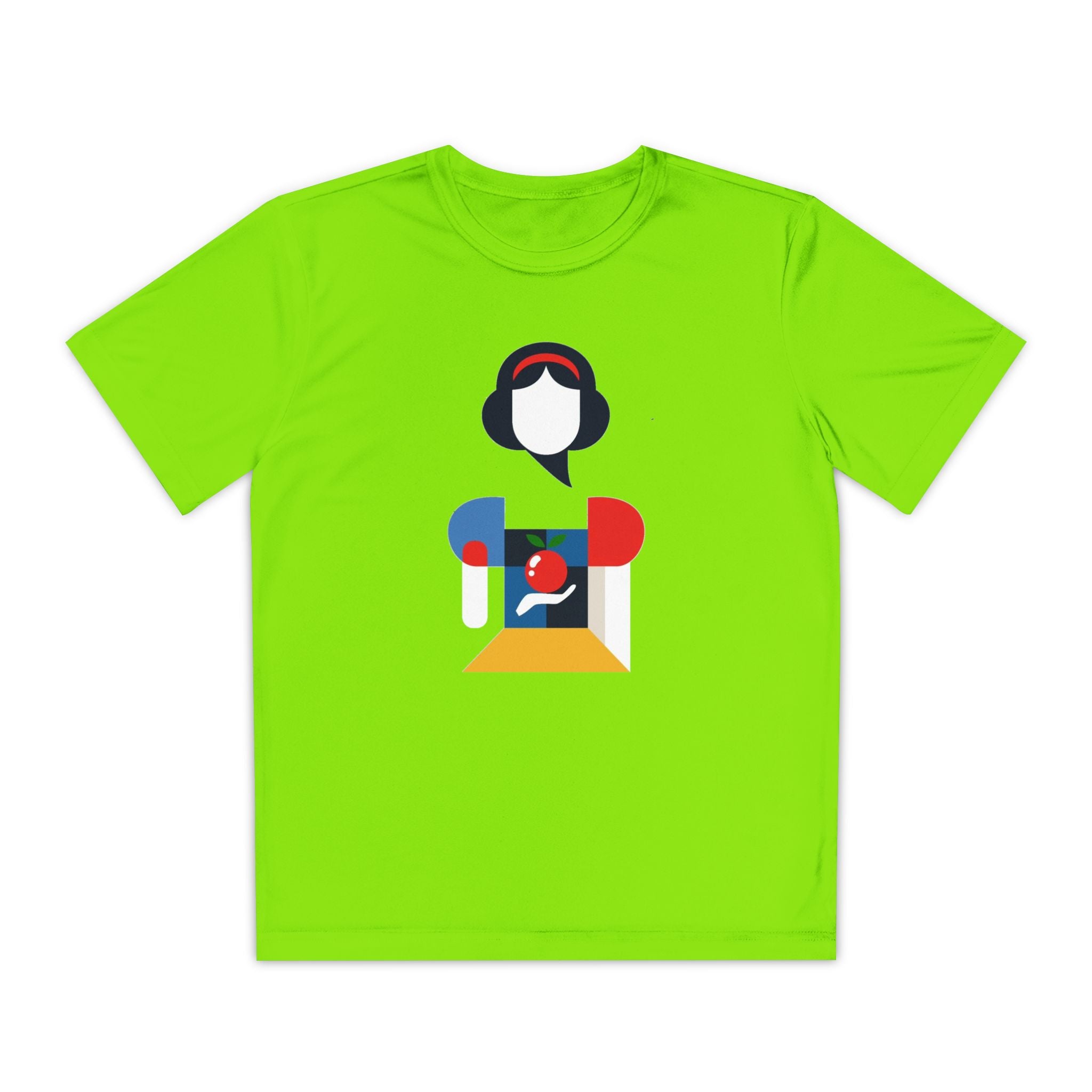 Snow White Youth T-Shirt Sports Graphic Tee, Cool Athletic Shirt for Kids, Perfect for Sports Events, Team Spirit