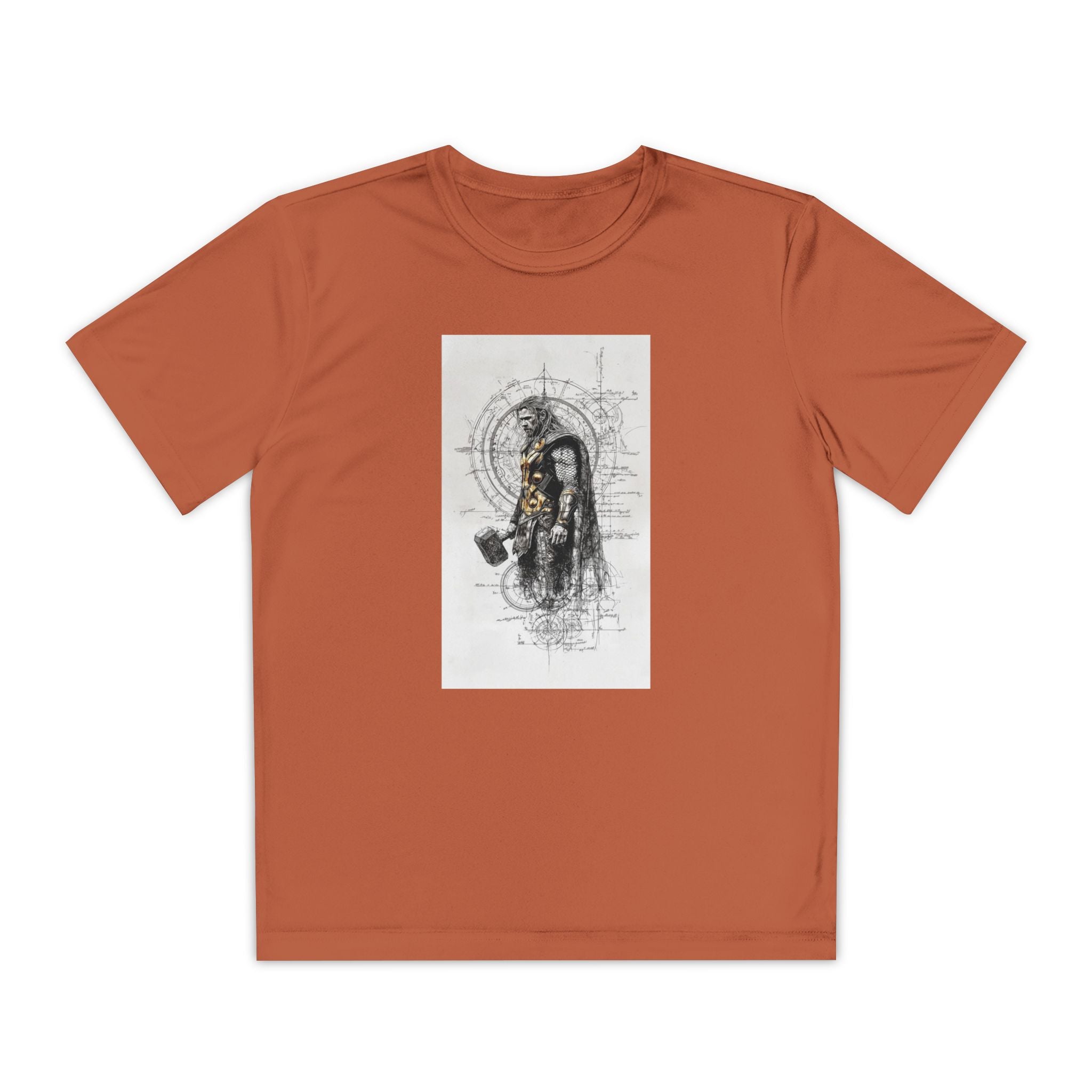 Superhero Youth T-Shirt Sports Graphic Tee, Cool Athletic Shirt for Kids