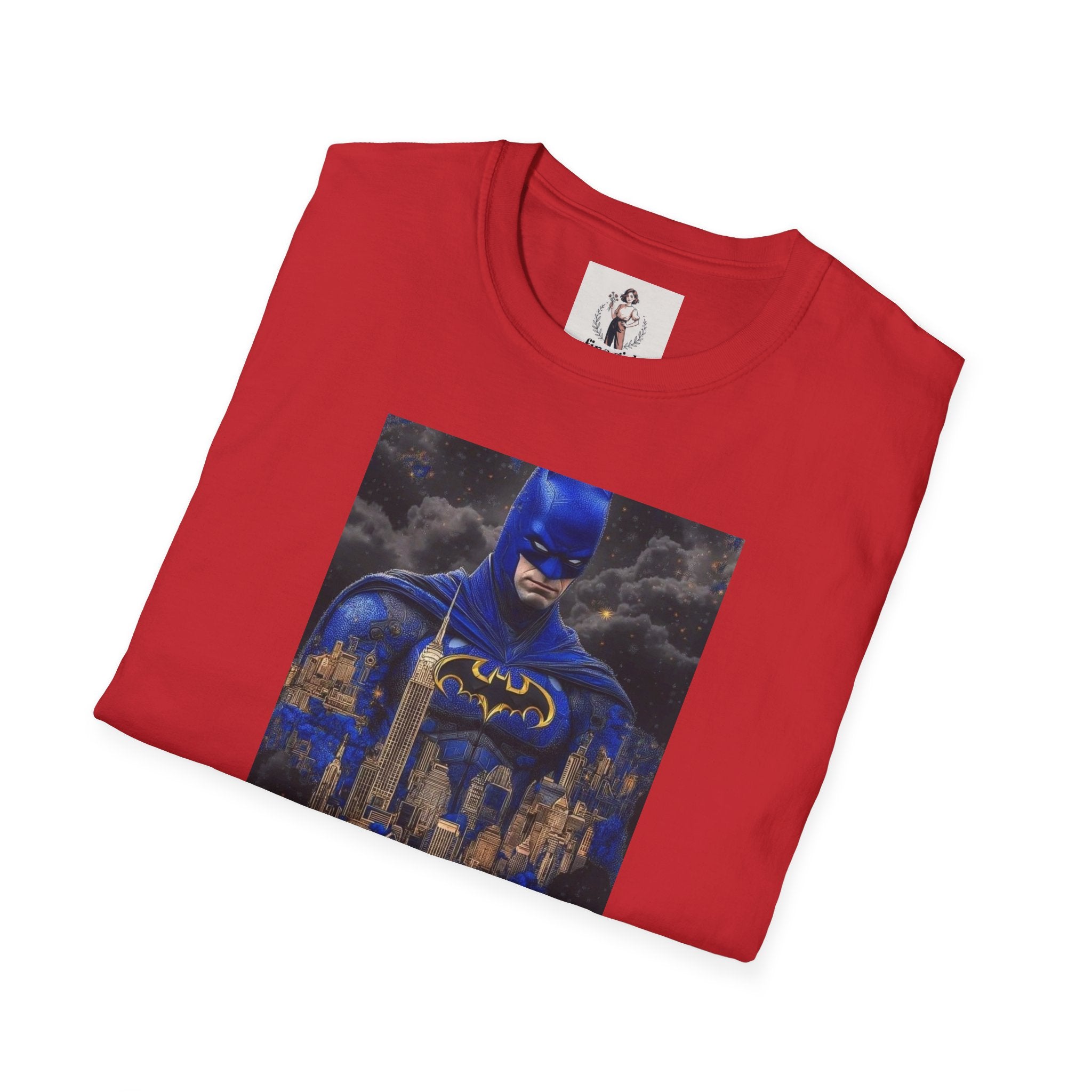 Batman Marvel Unisex Softstyle T-Shirt, Comic Book Tee, Geeky Clothing, Cosplay Costume Top