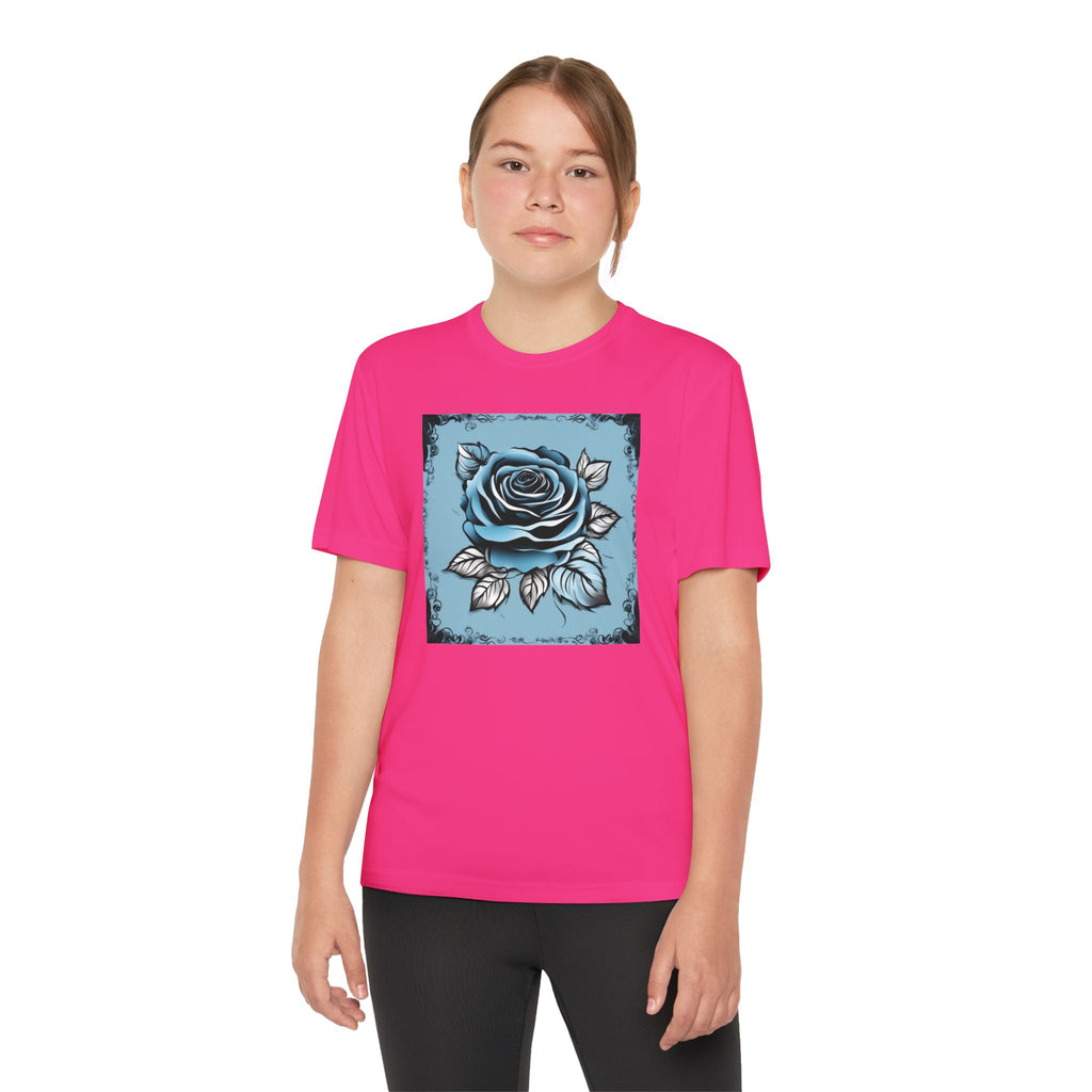 Flower Youth Tshirt, Girls Floral Tee, Kids Spring Shirt, Children's Botanical Top, Teen Blossom T-Shirt