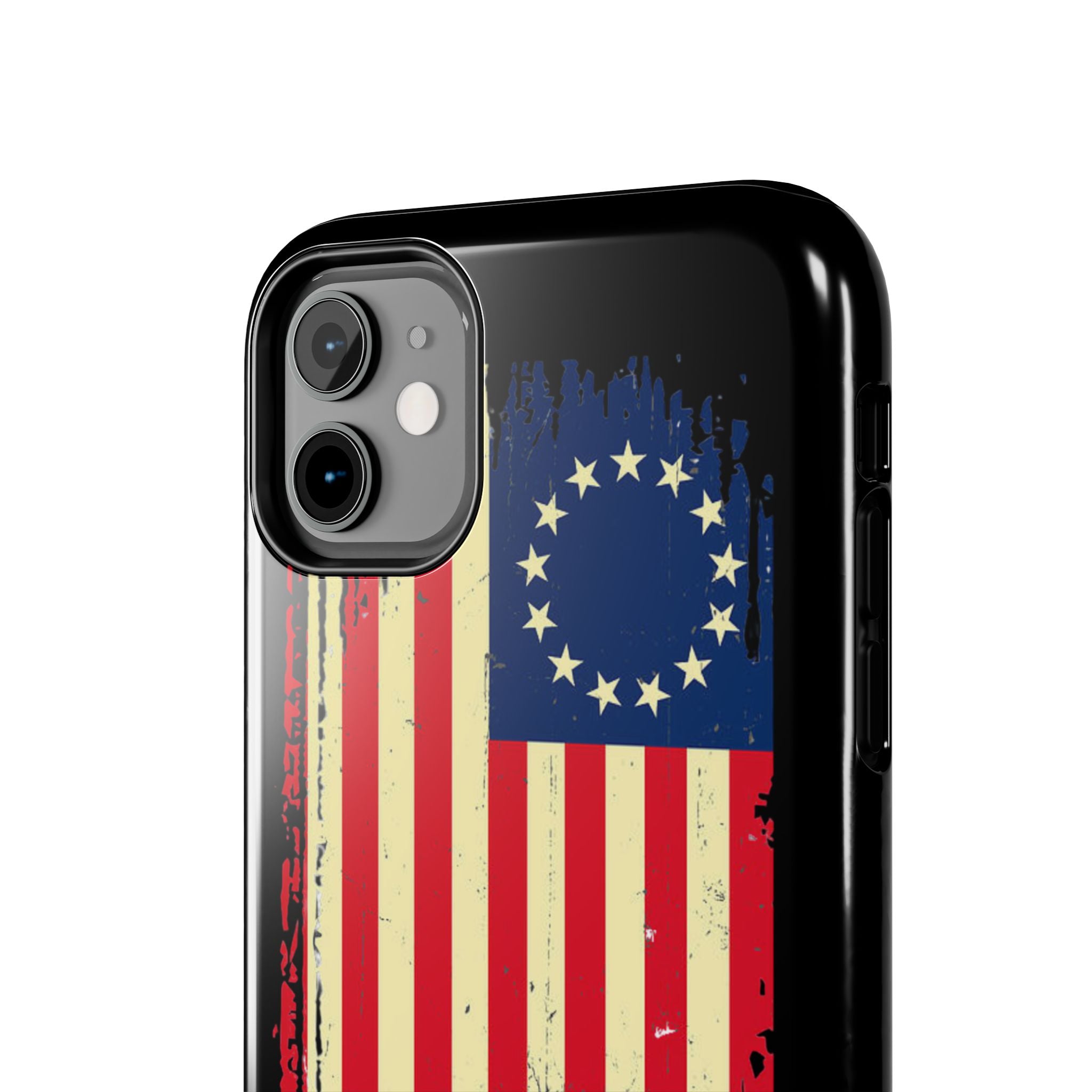 Patriotic Phone Cases with Vintage Flag Design, Tough Case for Independence Day, Memorial Day, 4th of July, Gift for Veterans, USA Pride