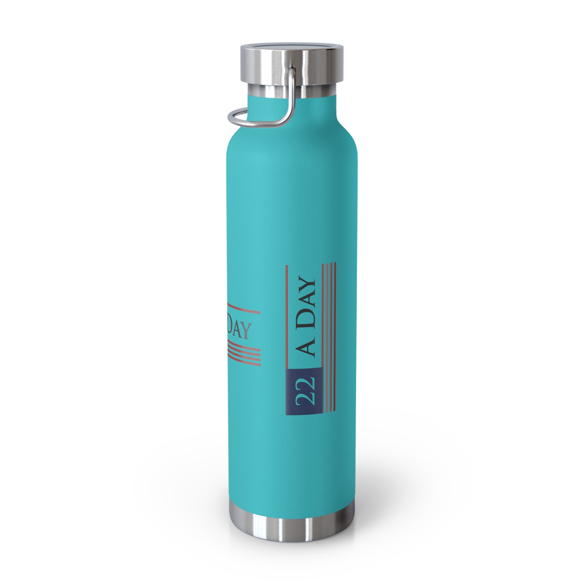 22 A Day Patriotic Copper Insulated Water Bottle