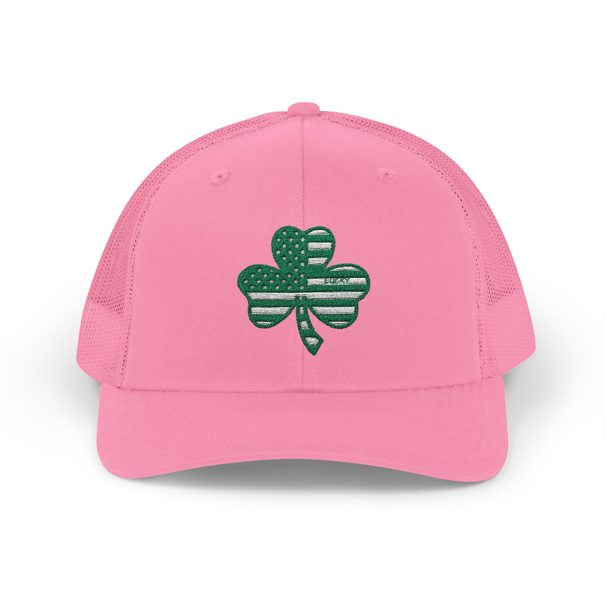 St. Patrick's Day Lucky 4-Leaf Clover Snapback Trucker Cap
