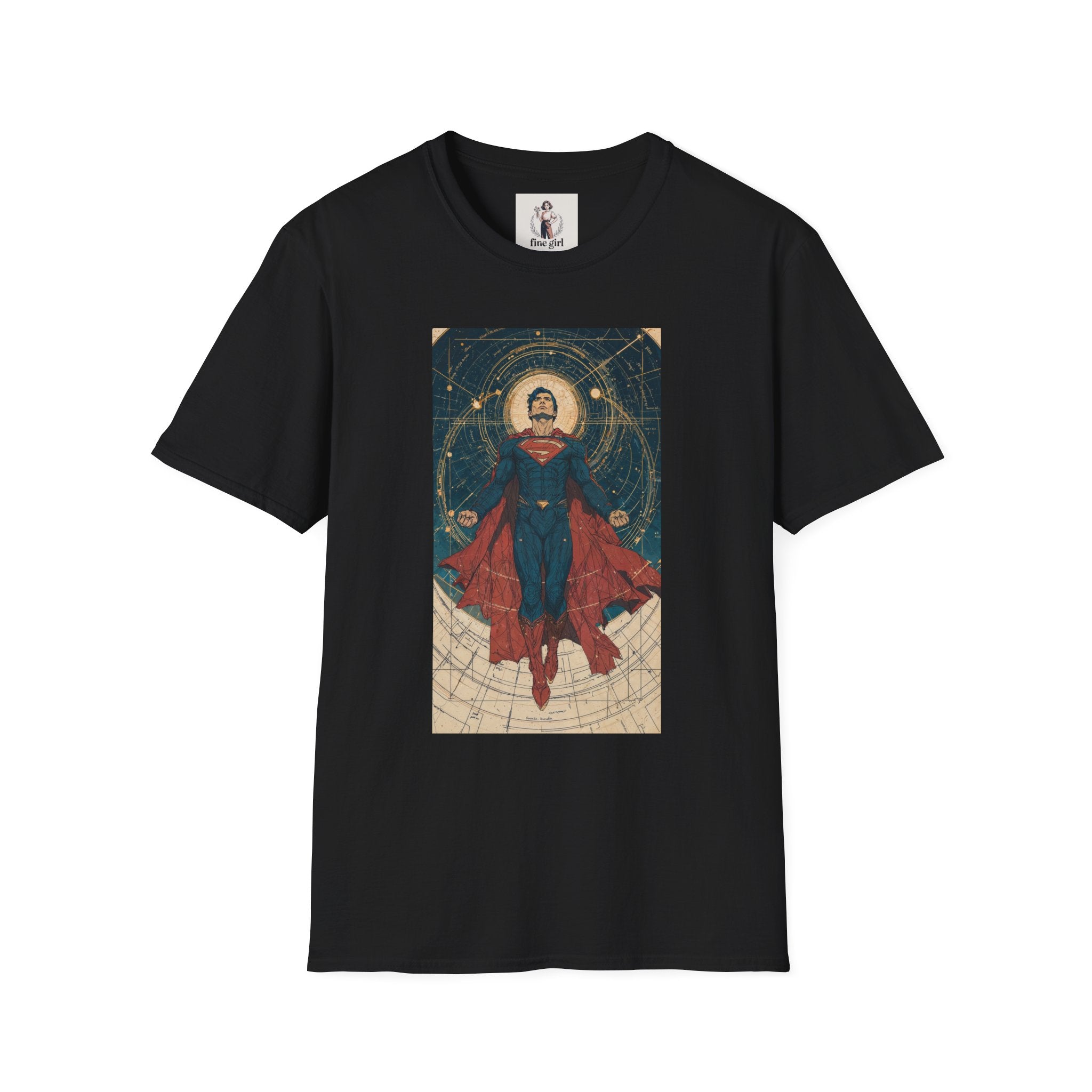 Superman Superhero Marvel Unisex Softstyle T-Shirt, Comic Book Tee, Geeky Clothing, Cosplay Costume Top