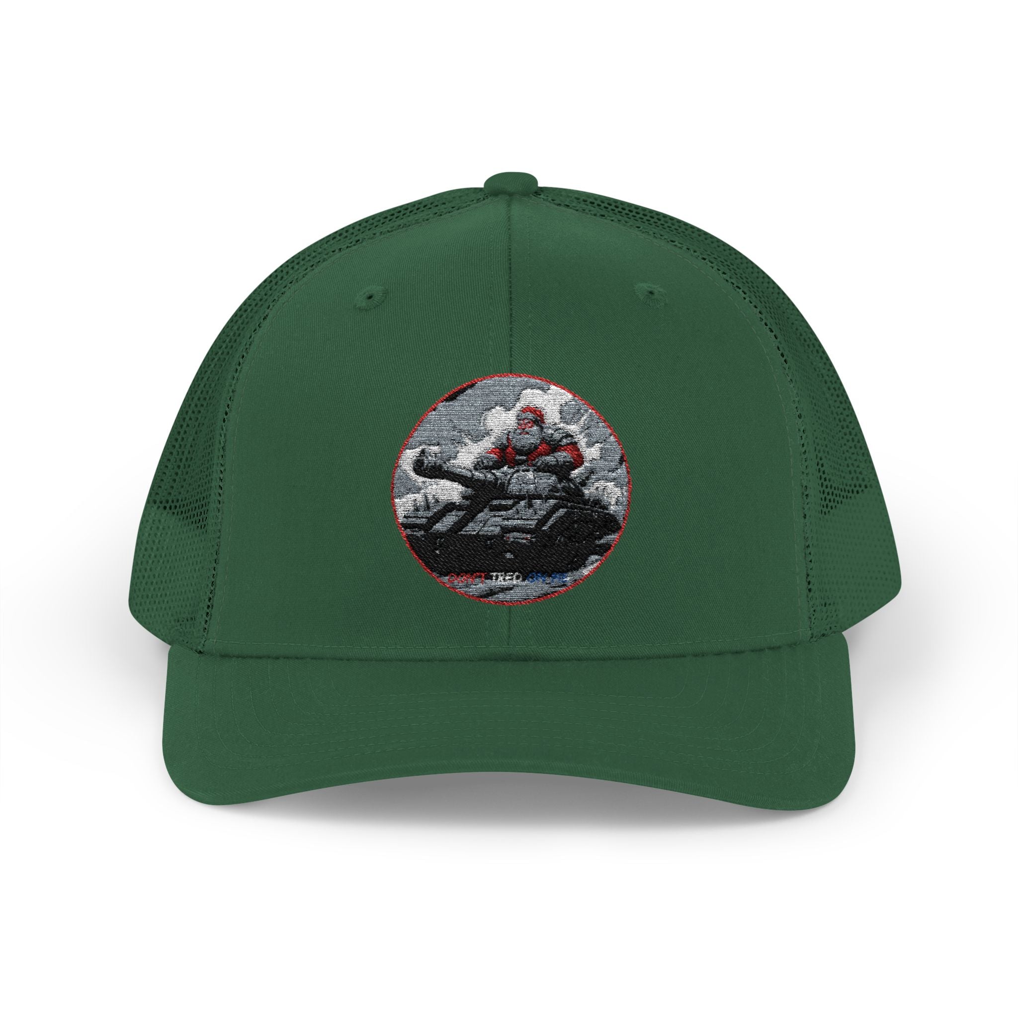 Santa Claus On A Tank Christmas Patriotic, Trucker Cap, Patriotic hat, Truckers Hat, Patriotic Accessories