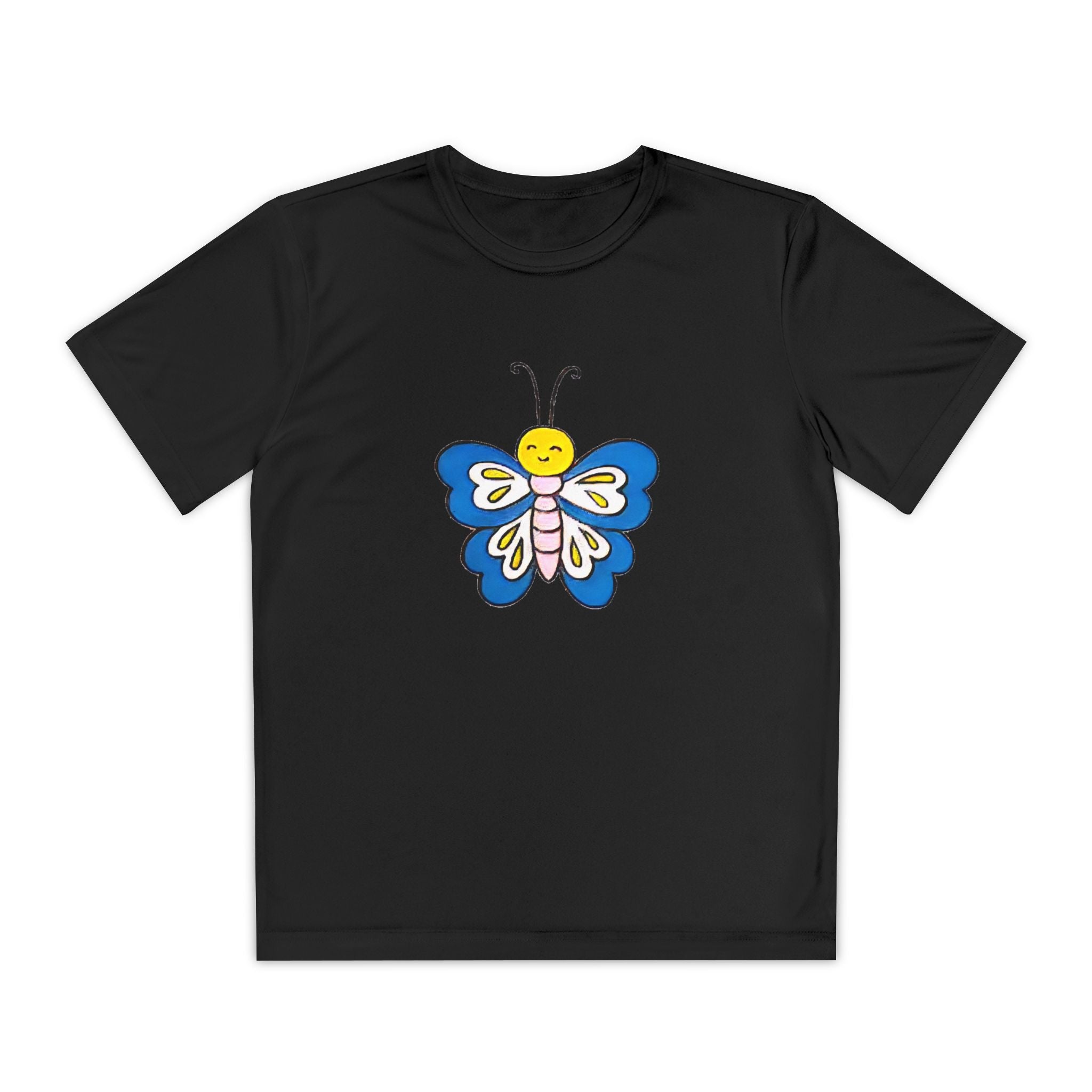 Butterffy Youth T-Shirt Sports Graphic Tee, Cool Athletic Shirt for Kids, Perfect for Sports Events, Team Spirit