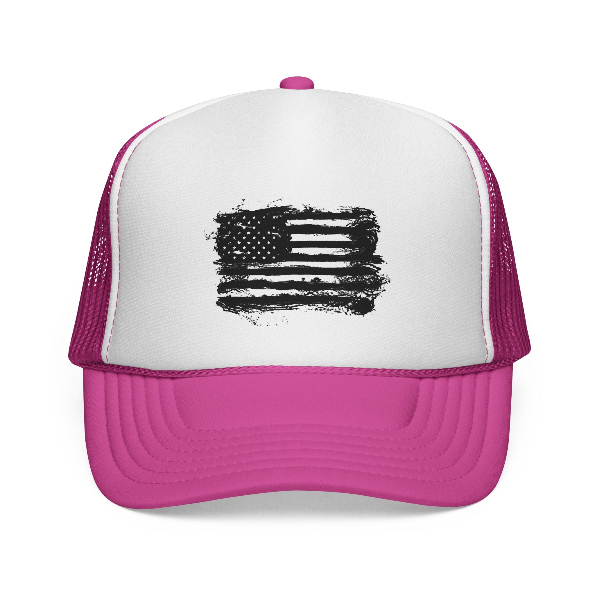 Patriotic Trucker Cap with American Flag Design, USA Hat, Summer Fashion, Outdoors Gear, Gift for Veterans, BBQ, 4th of July