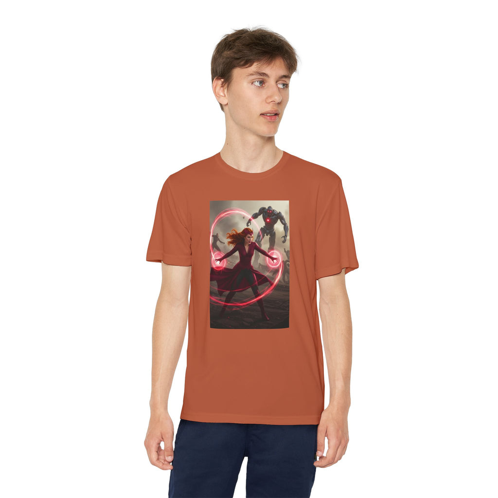 Superhero Youth T-Shirt Sports Graphic Tee, Cool Athletic Shirt for Kids