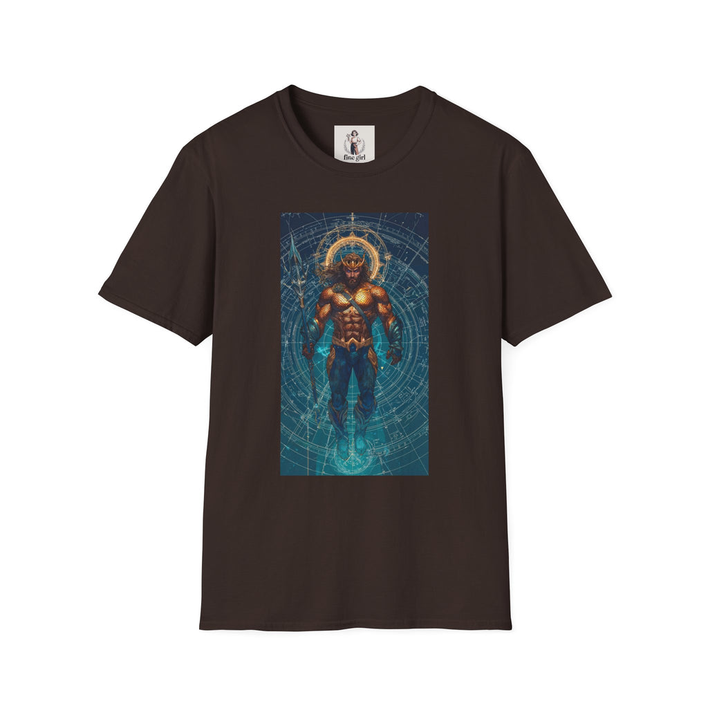 Aquaman Superhero Marvel Unisex Softstyle T-Shirt, Comic Book Tee, Geeky Clothing, Cosplay Costume Top
