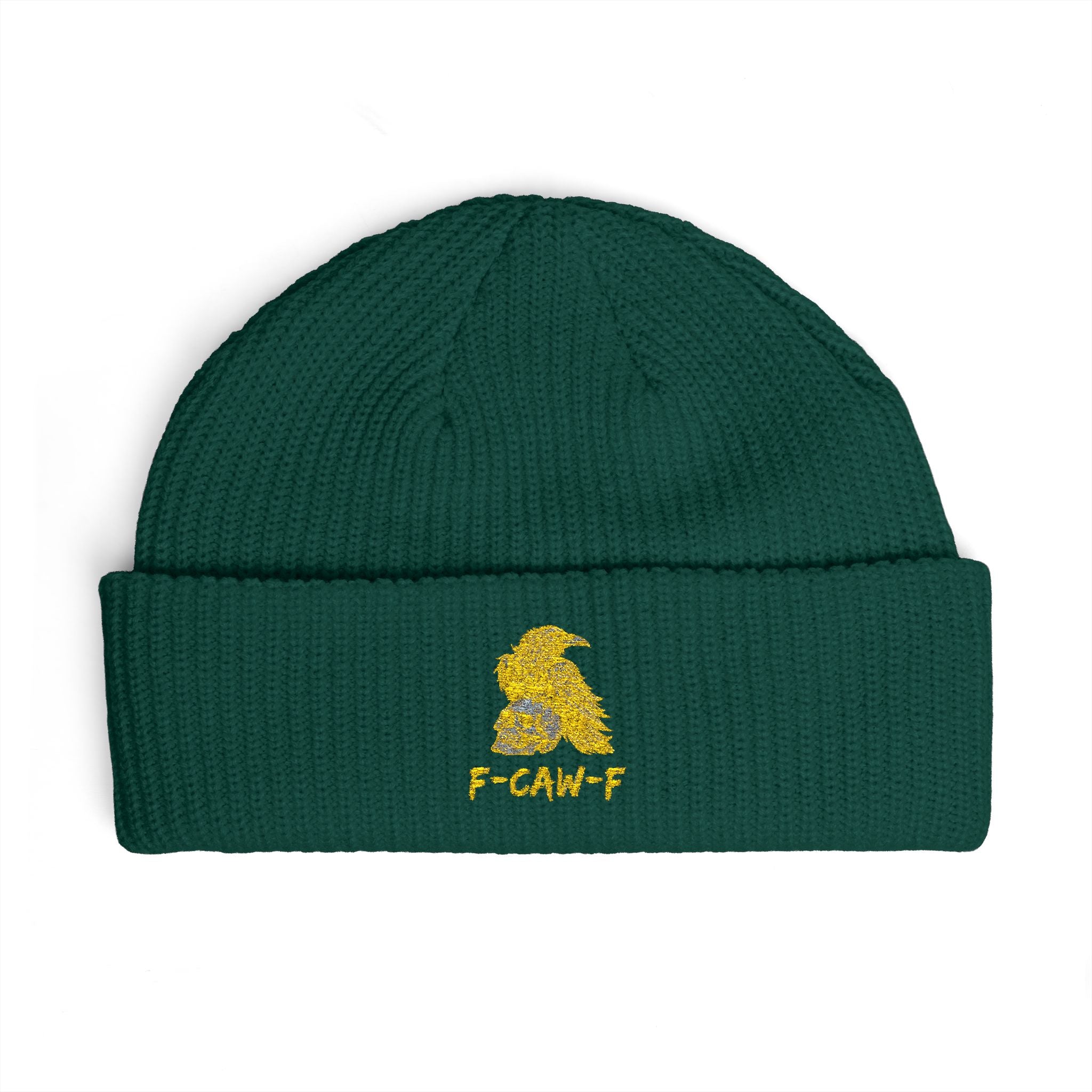 F-CAW-F Beanie Hat - Knit Winter Cap, Warm Headwear, Cozy Skull Cap, Cute Slouchy Beanie, Stylish Knit Beanie