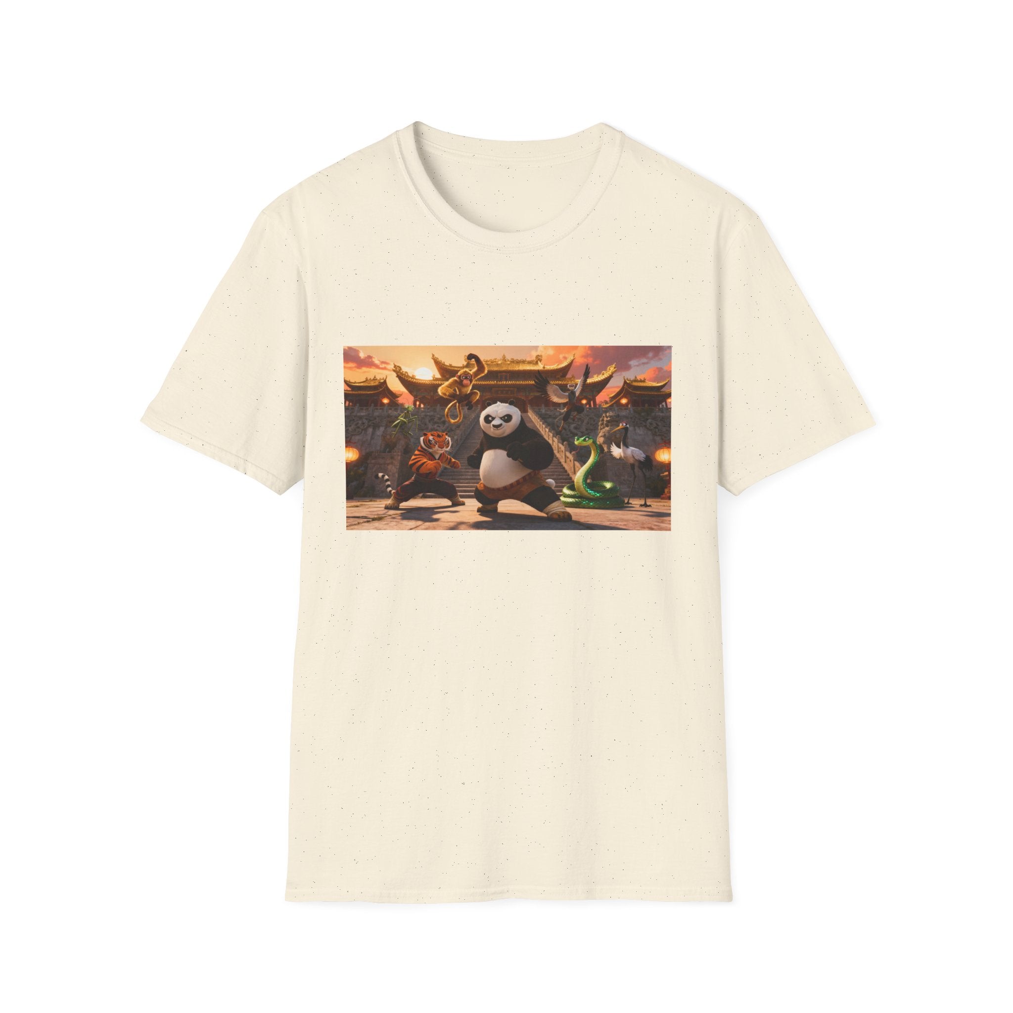 Kung Fu Panda Unisex Softstyle T-Shirt, DreamWorks Animation Youth Competitor Tee, Graphic Tee, Movie Fan Gift, Cult Classic Shirt, Comfy