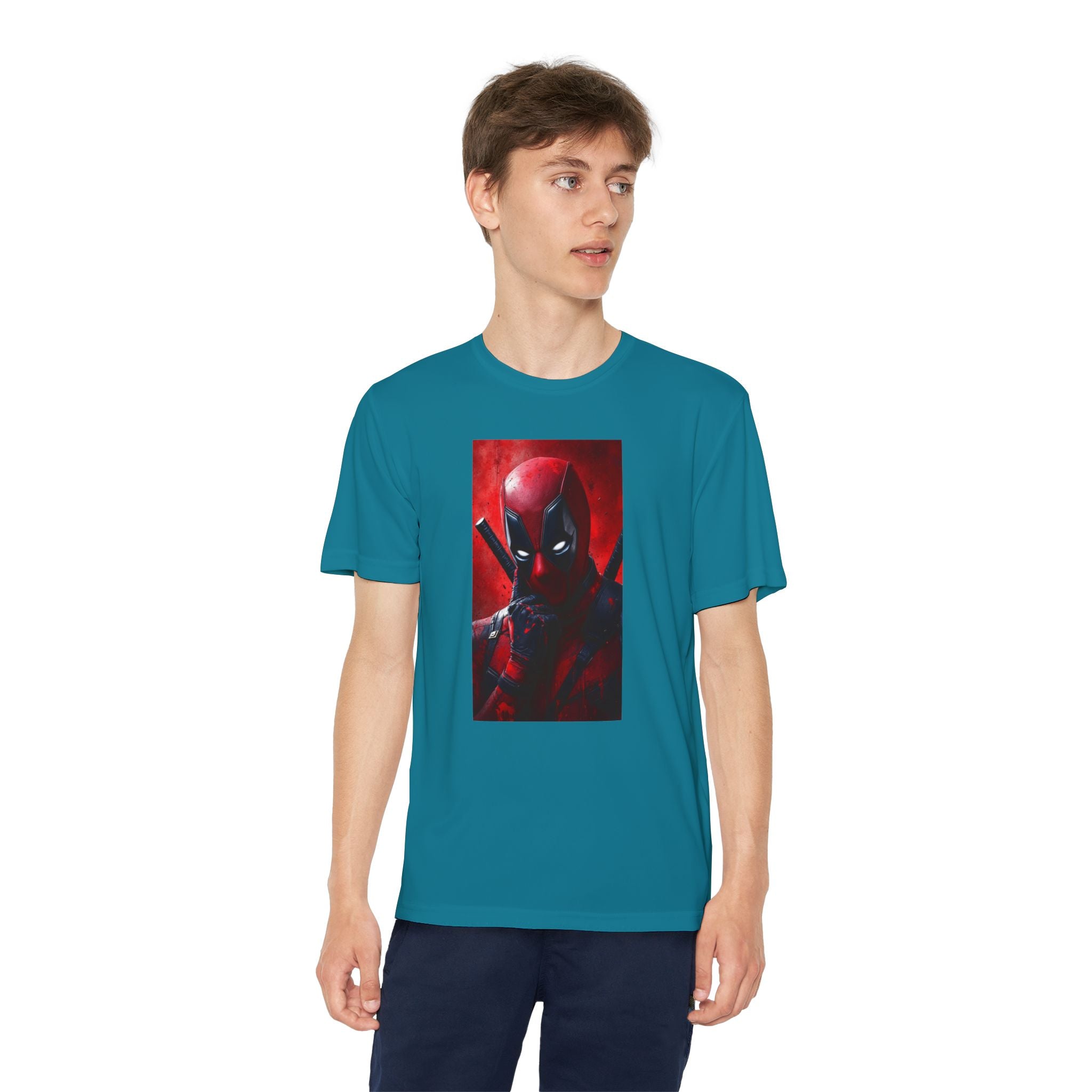 Deadpool Superhero Marvel Patriotic, Kids Graphic T-Shirt, Boys Hero Top, Girls Comic Book Clothing, Birthday