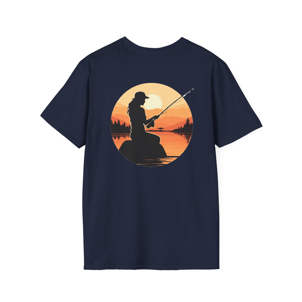 Patriotic Fishing Tshirt, American Flag Tee, 4th of July Shirt, USA Independence Day Top, Patriotic Graphic Tee, Unisex Patriotic