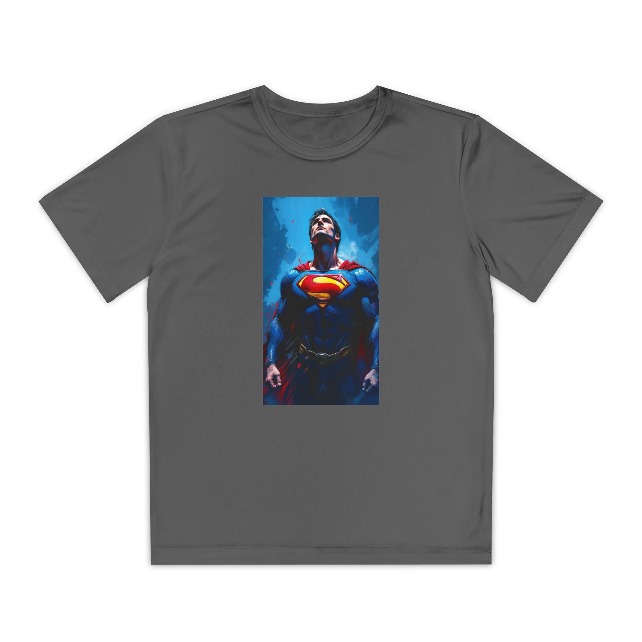 Superman Superhero Marvel T-Shirt, Youth Competitor Tee,  Kids Comic Book Hero Top, Children's Graphic Tee, Youth Super Power T-Shirt