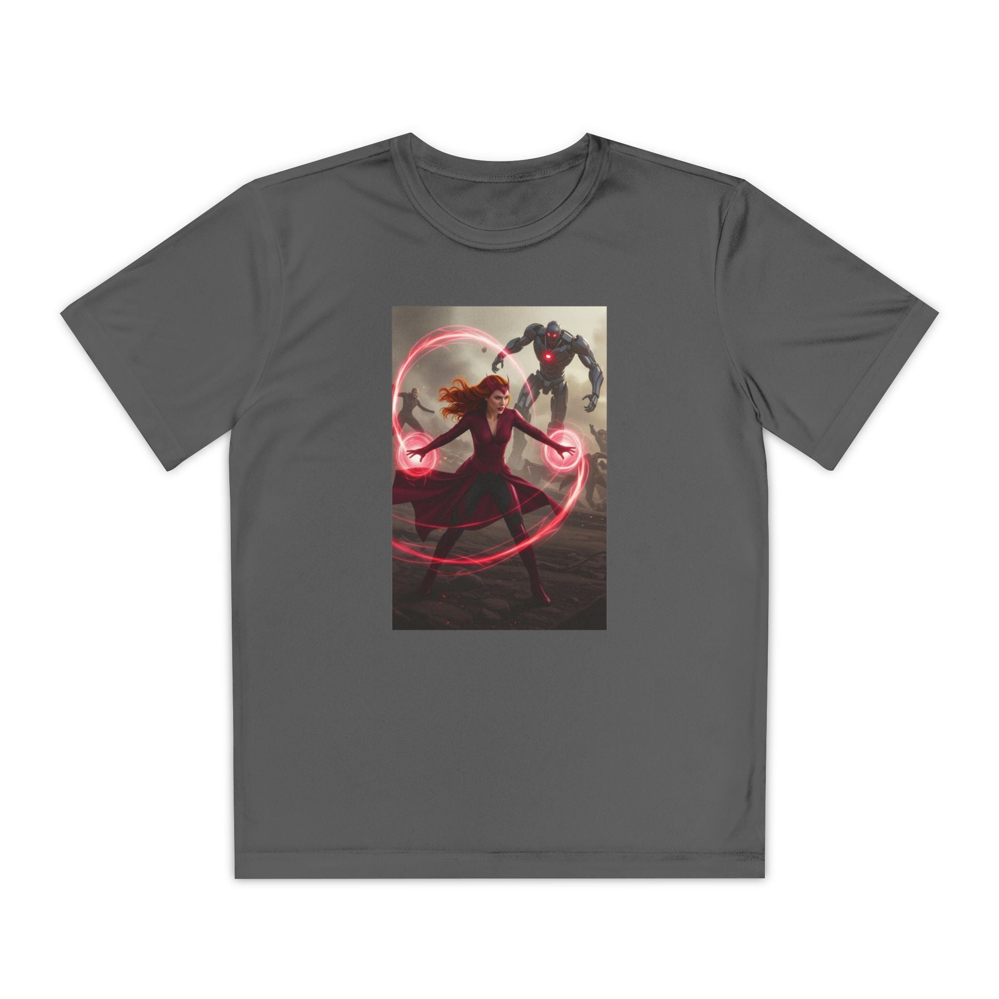 Superhero Youth T-Shirt Sports Graphic Tee, Cool Athletic Shirt for Kids