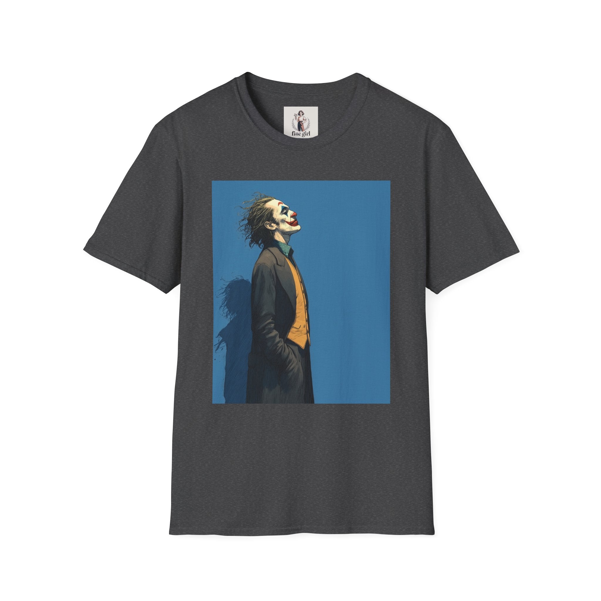 The Joker Superhero Marvel Unisex Softstyle T-Shirt, Comic Book Tee, Geeky Clothing, Cosplay Costume Top