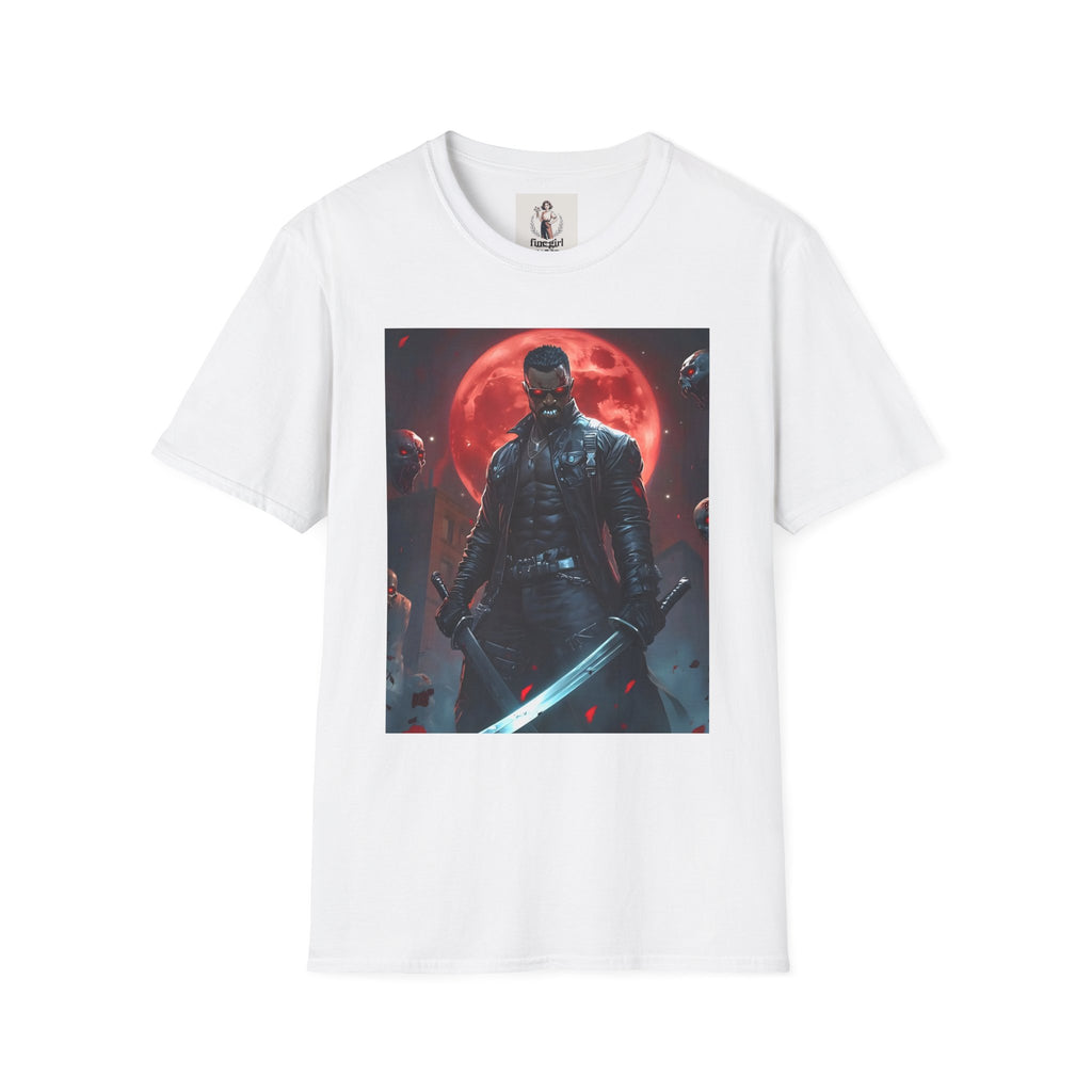 Blade Superhero Marvel Unisex Softstyle T-Shirt, Comic Book Tee, Geeky Clothing, Cosplay Costume Top