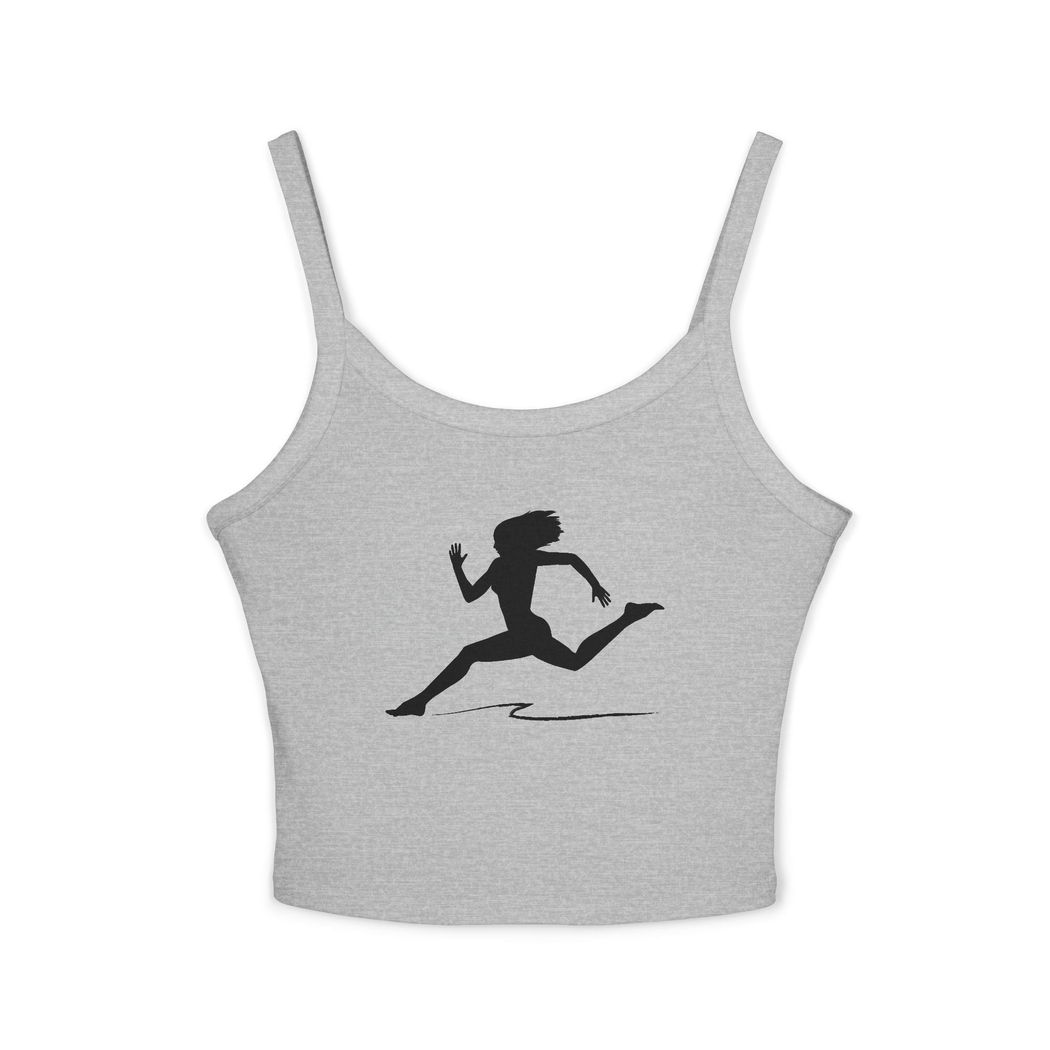 Running Woman Tank Top, Athletic Workout Top, Fitness Sleeveless Shirt, Jogging Muscle Tee, Exercise Gym Cami