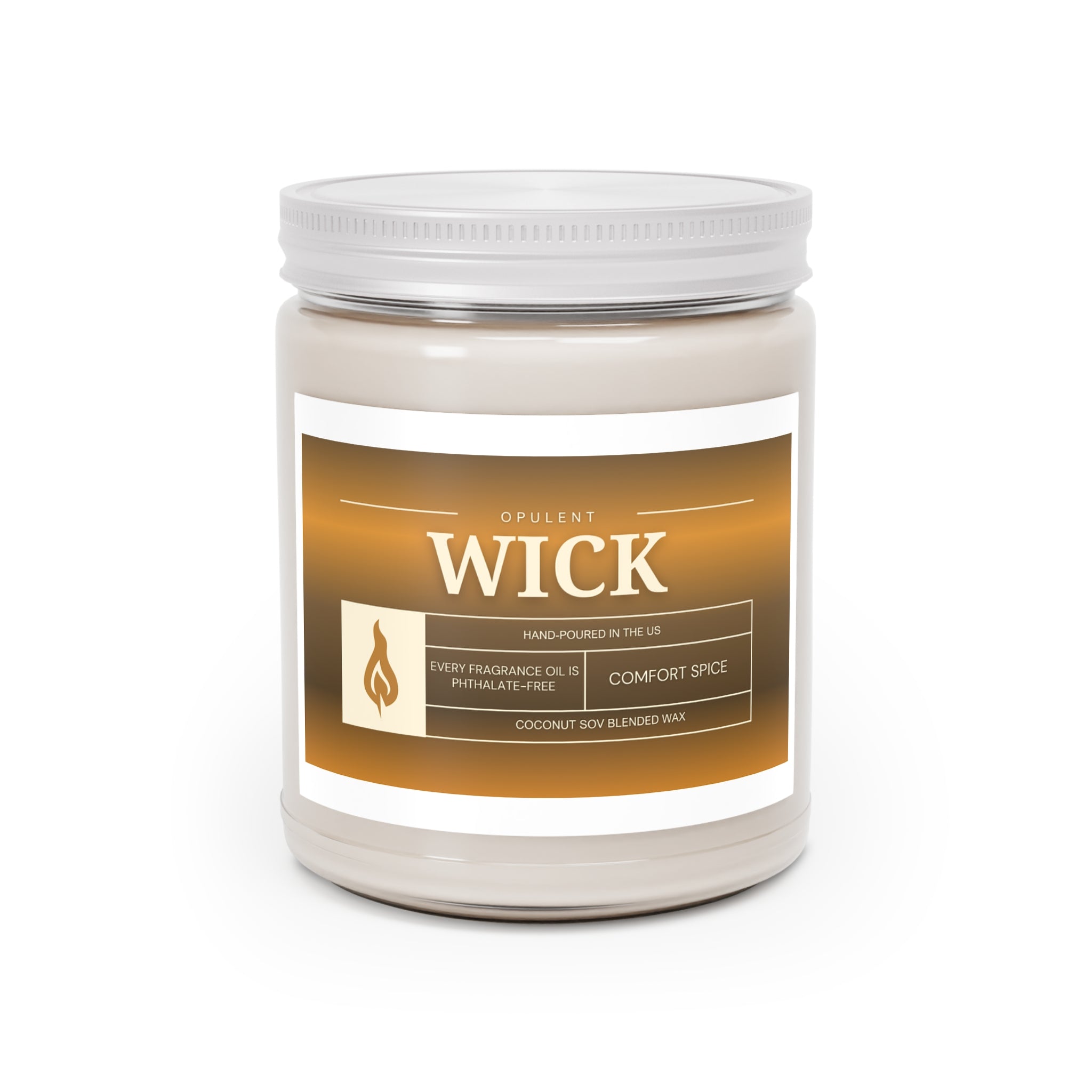 Soy Candles, OPULENT Wick, Hand-poured in the US, White Lid, 9oz, Aromatherapy, Relaxation, Home Decor, Gift, Scented Candles