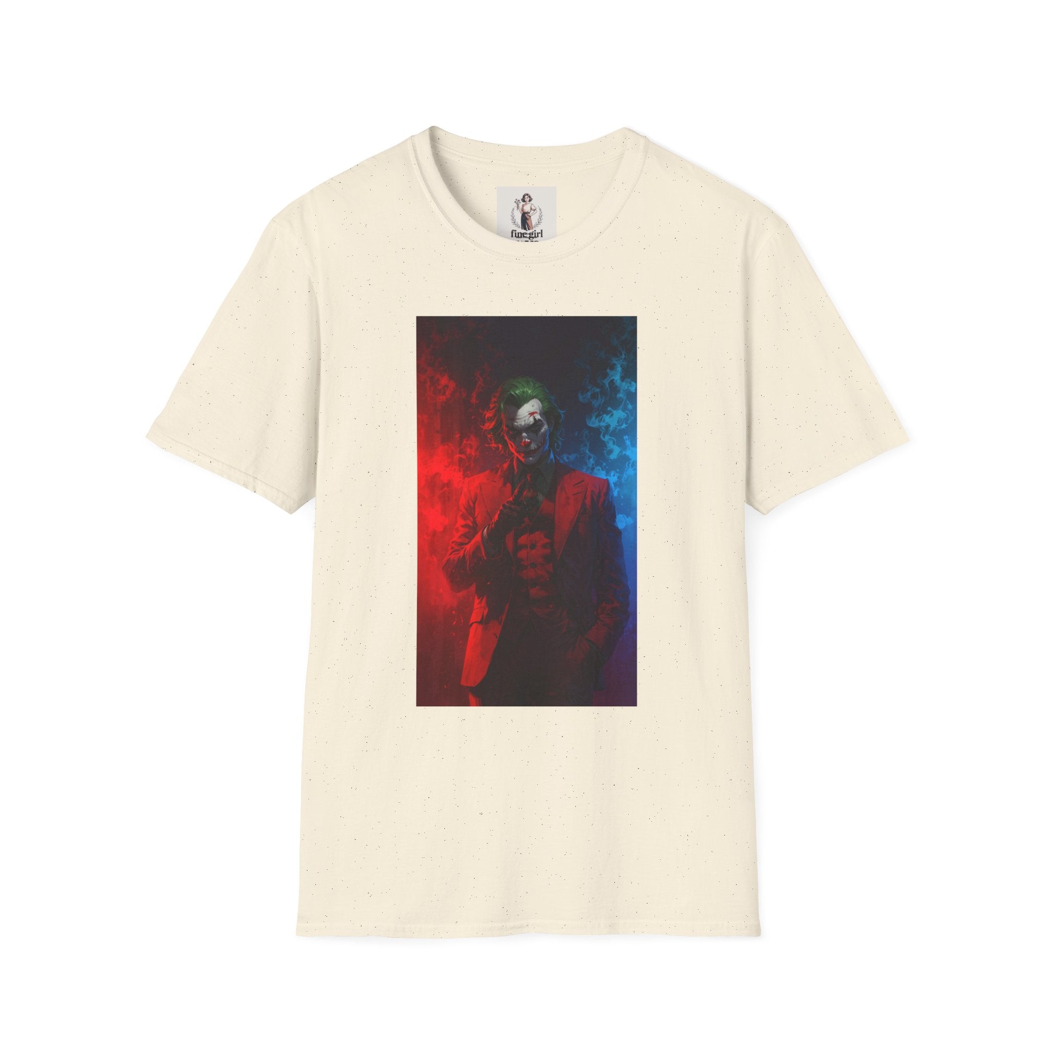 The Joker Superhero Marvel Unisex Softstyle T-Shirt, Comic Book Tee, Geeky Clothing, Cosplay Costume Top