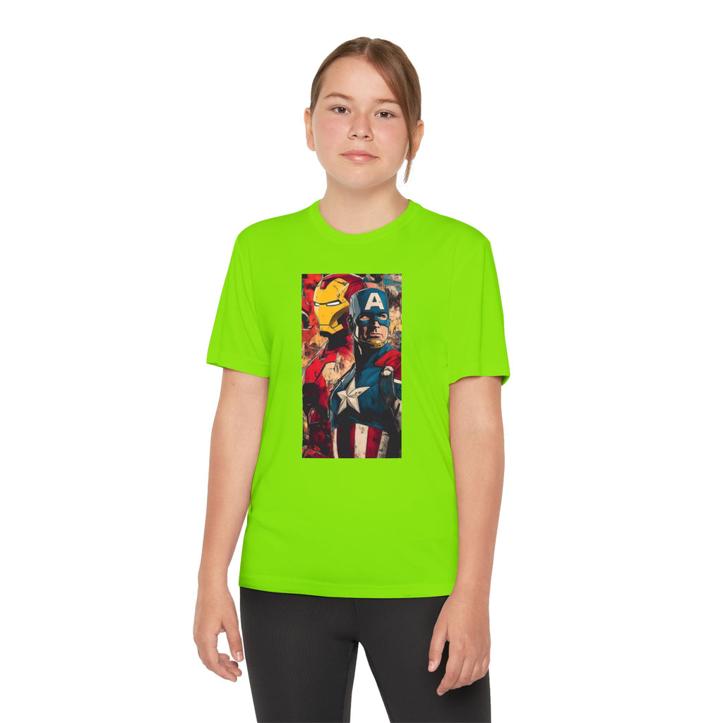 Advengers Youth T-Shirt Sports Graphic Tee, Cool Athletic Shirt for Kids, Perfect for Sports Events, Team Spirit