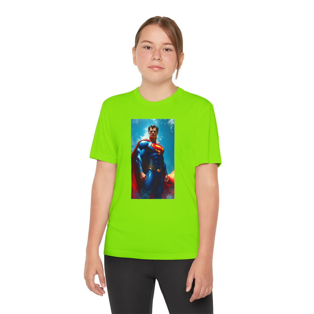 Superman Superhero Marvel T-Shirt, Youth Competitor Tee,  Kids Comic Book Hero Top, Children's Graphic Tee, Youth Super Power T-Shirt