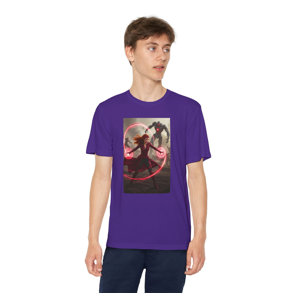 Superhero Youth T-Shirt Sports Graphic Tee, Cool Athletic Shirt for Kids