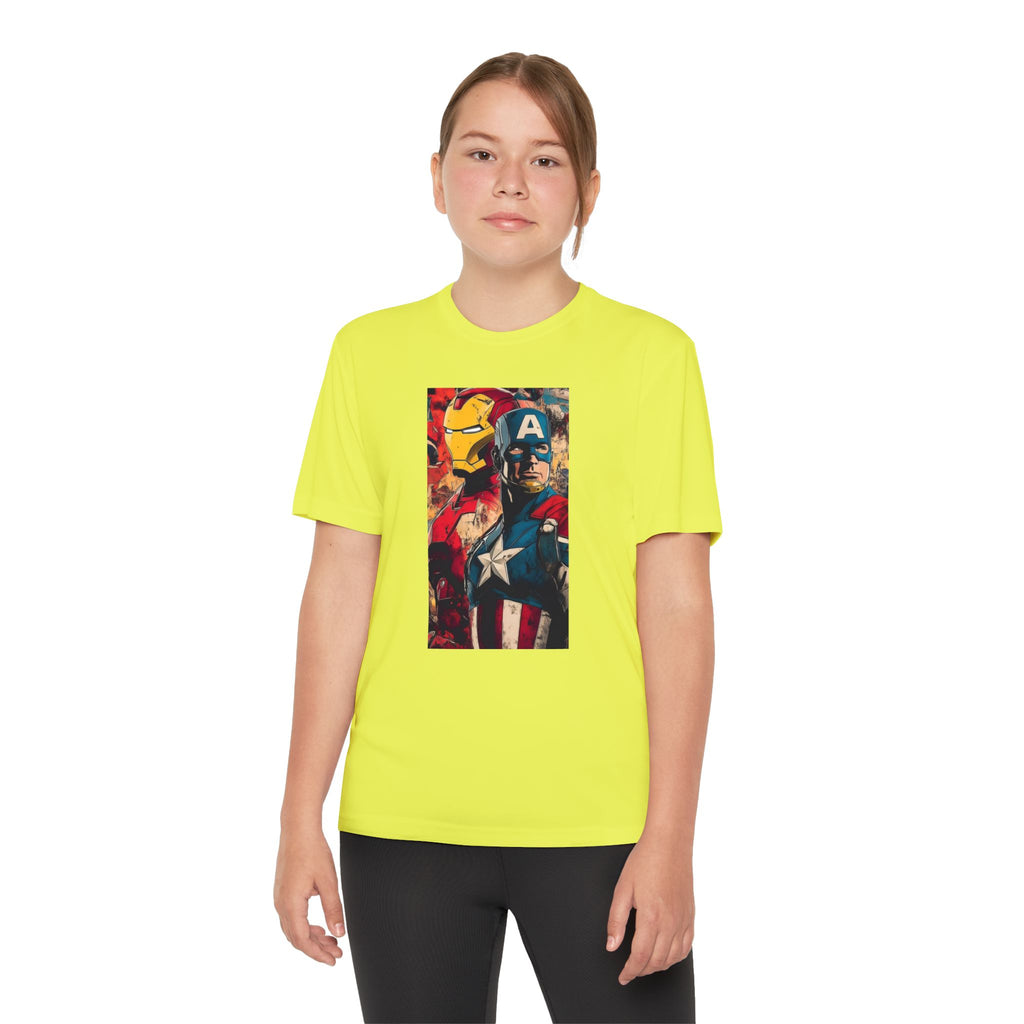 Advengers Youth T-Shirt Sports Graphic Tee, Cool Athletic Shirt for Kids, Perfect for Sports Events, Team Spirit