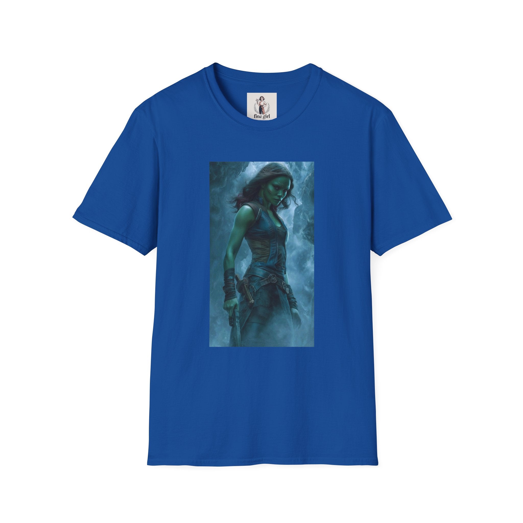 Gamora From Gardians Of The Galaxy Superhero Marvel Unisex Softstyle T-Shirt, Comic Book Tee, Geeky Clothing, Cosplay Costume Top