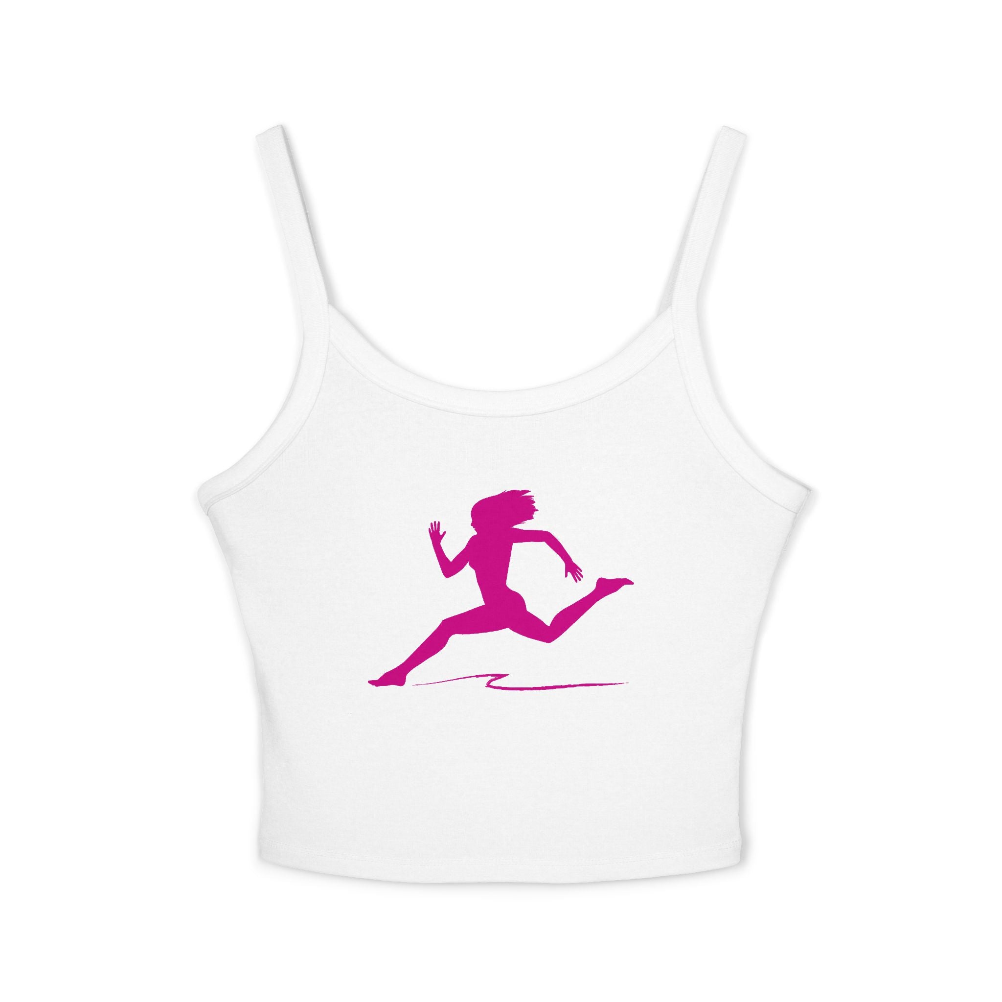 Running Woman Tank Top, Athletic Workout Top, Fitness Sleeveless Shirt, Jogging Muscle Tee, Exercise Gym Cami