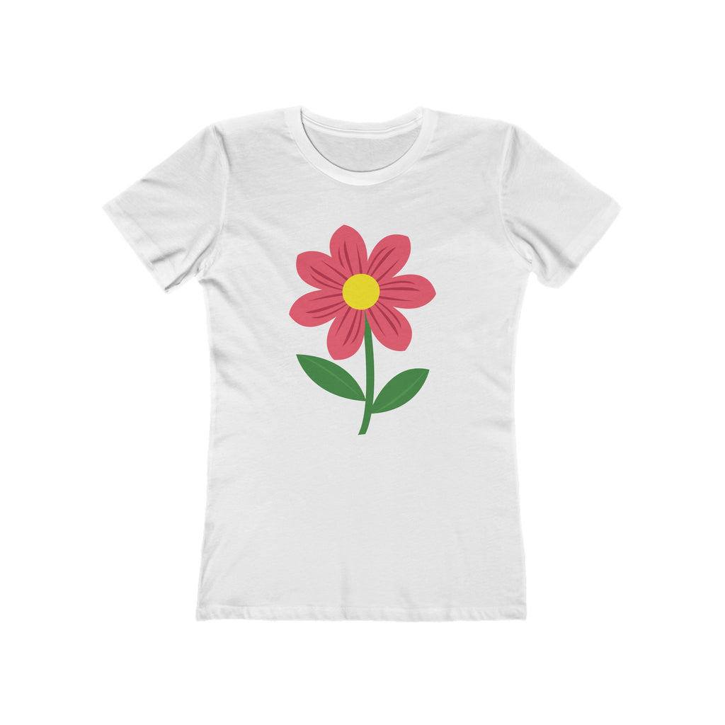 Flower Women's Tshirt, Floral Graphic Tee, Casual Top for Her, Spring Blossom Shirt, Botanical Print Blouse