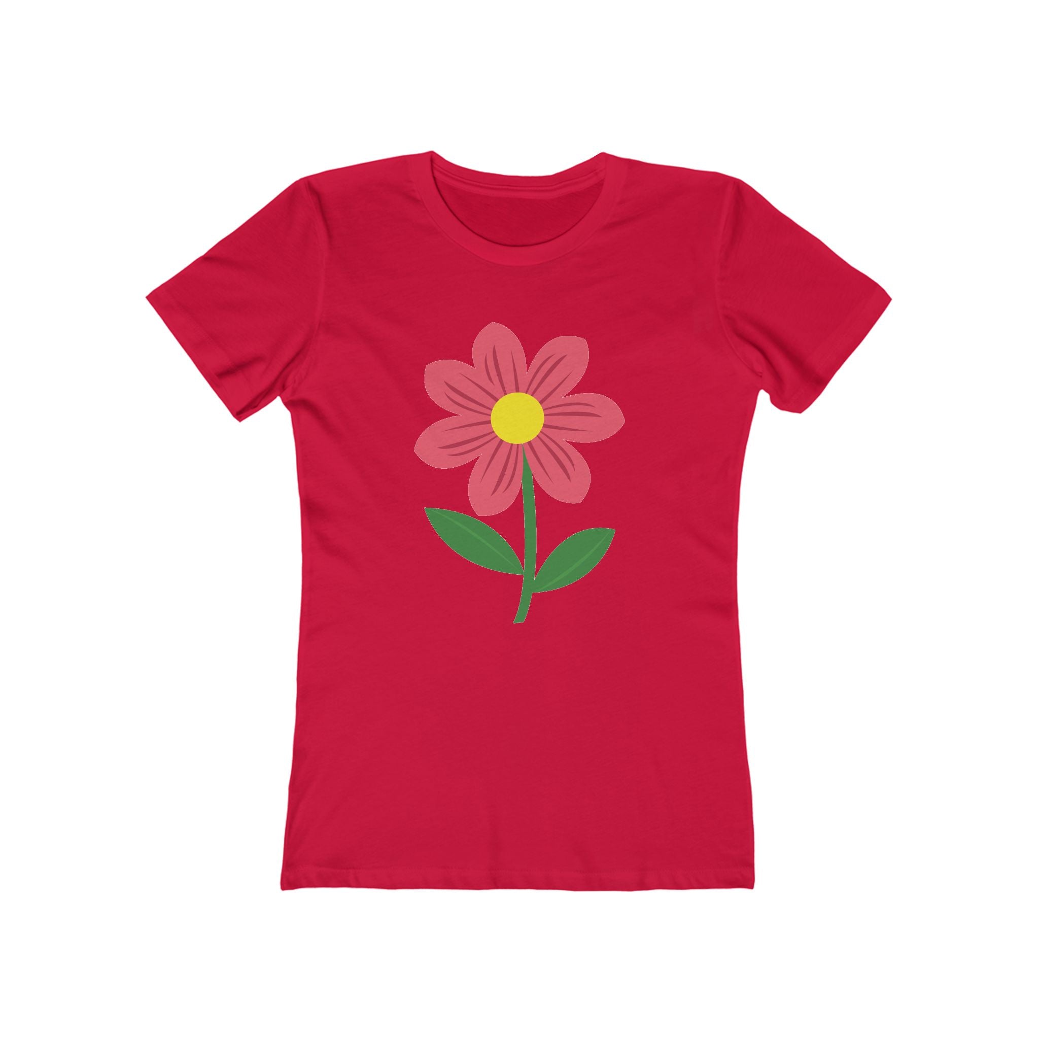 Flower Women's Tshirt, Floral Graphic Tee, Casual Top for Her, Spring Blossom Shirt, Botanical Print Blouse