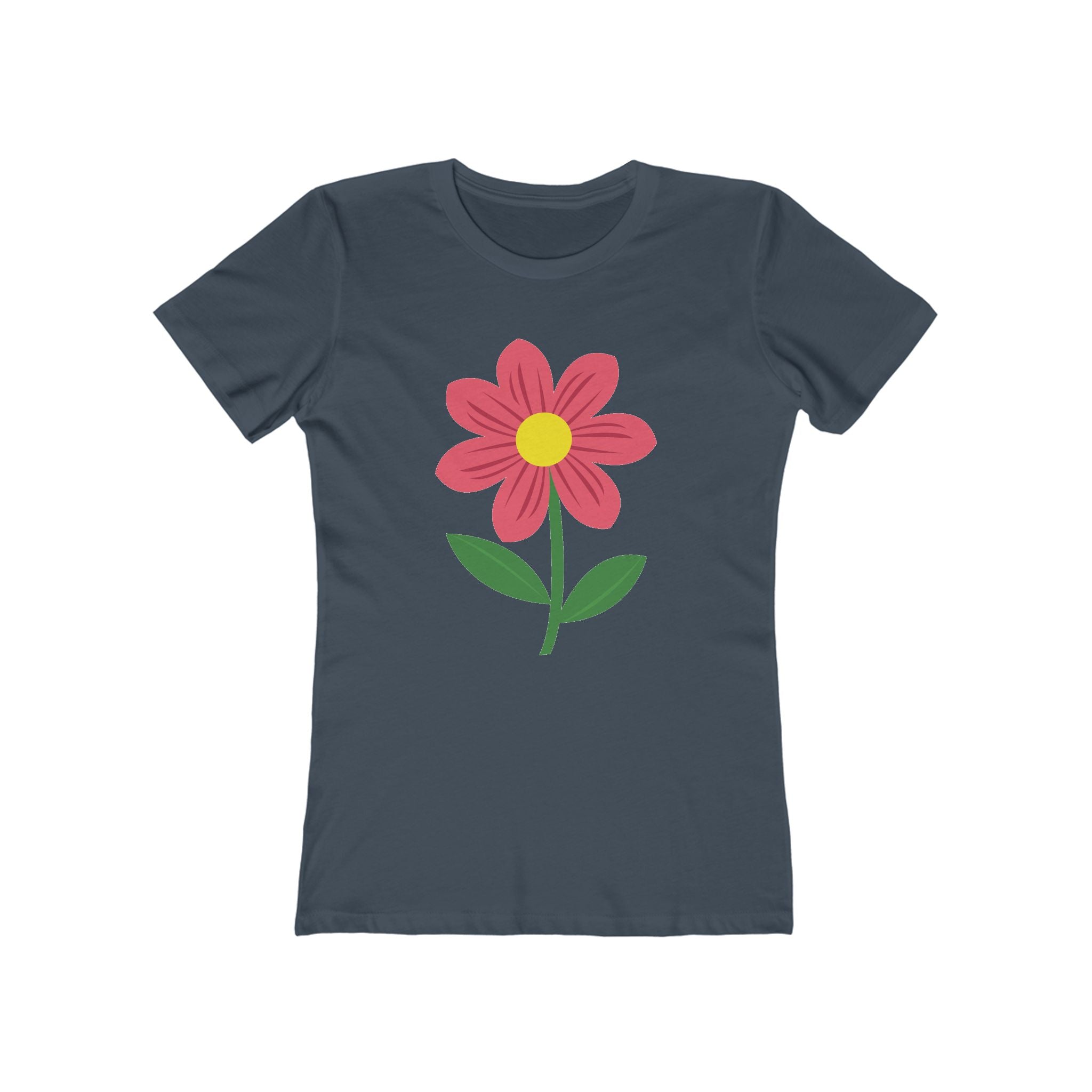 Flower Women's Tshirt, Floral Graphic Tee, Casual Top for Her, Spring Blossom Shirt, Botanical Print Blouse
