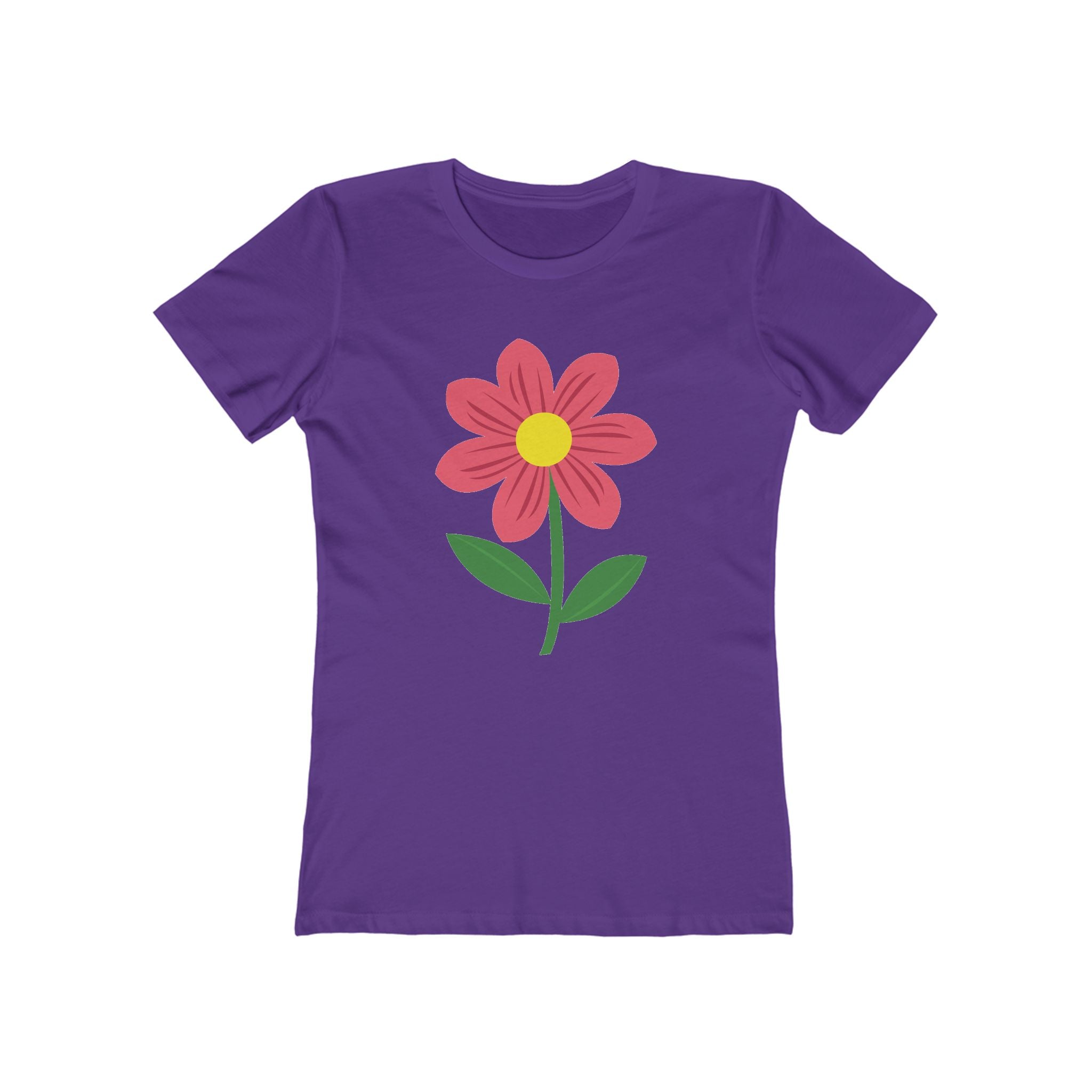 Flower Women's Tshirt, Floral Graphic Tee, Casual Top for Her, Spring Blossom Shirt, Botanical Print Blouse