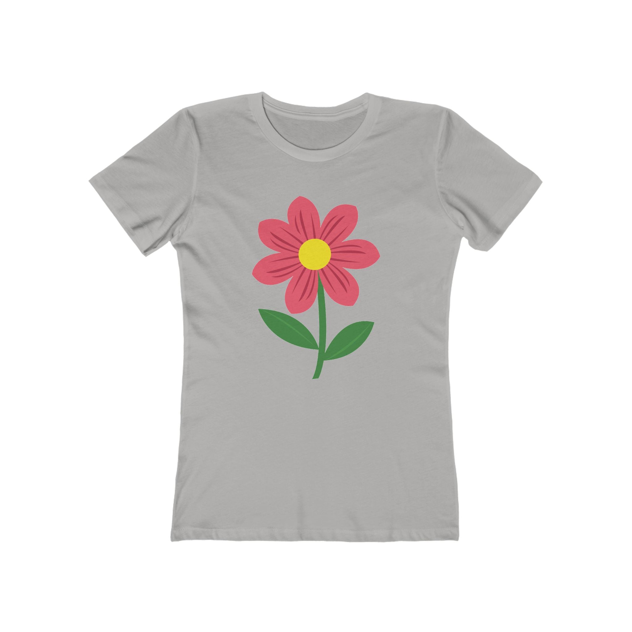 Flower Women's Tshirt, Floral Graphic Tee, Casual Top for Her, Spring Blossom Shirt, Botanical Print Blouse