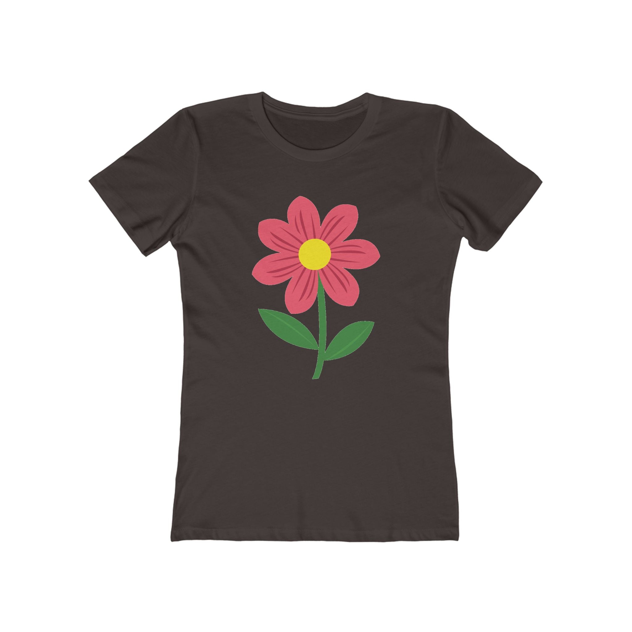 Flower Women's Tshirt, Floral Graphic Tee, Casual Top for Her, Spring Blossom Shirt, Botanical Print Blouse