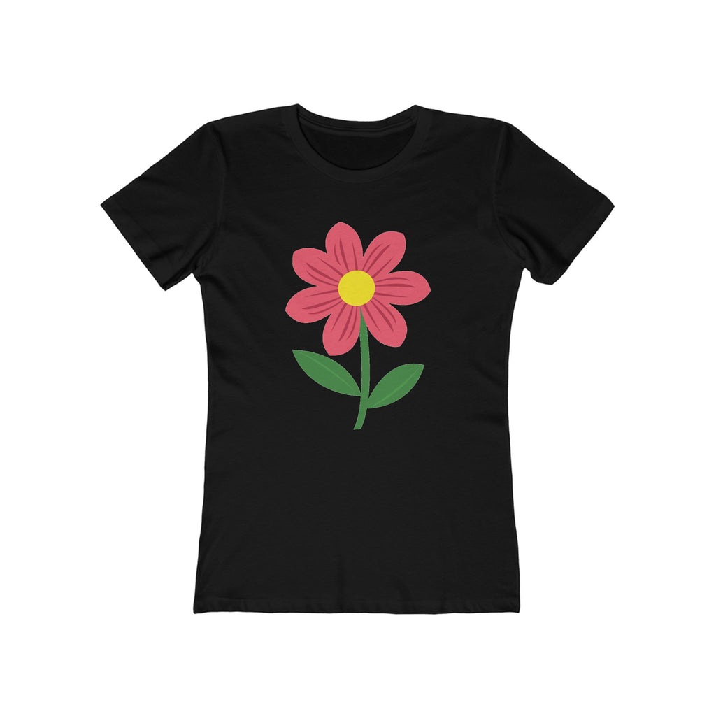Flower Women's Tshirt, Floral Graphic Tee, Casual Top for Her, Spring Blossom Shirt, Botanical Print Blouse