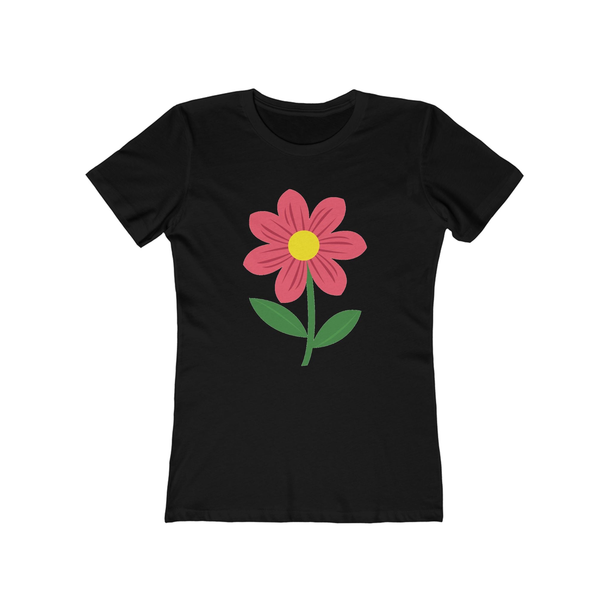 Flower Women's Tshirt, Floral Graphic Tee, Casual Top for Her, Spring Blossom Shirt, Botanical Print Blouse