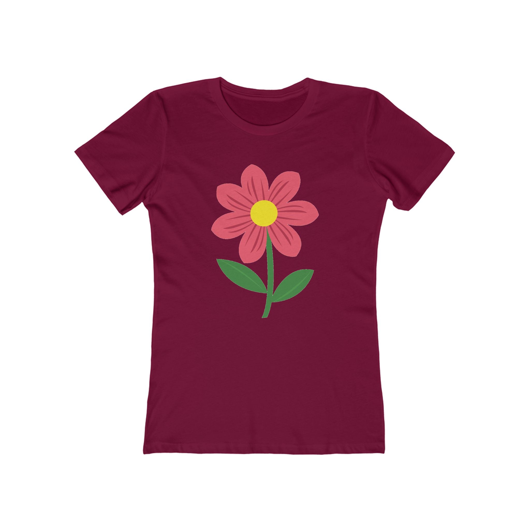 Flower Women's Tshirt, Floral Graphic Tee, Casual Top for Her, Spring Blossom Shirt, Botanical Print Blouse