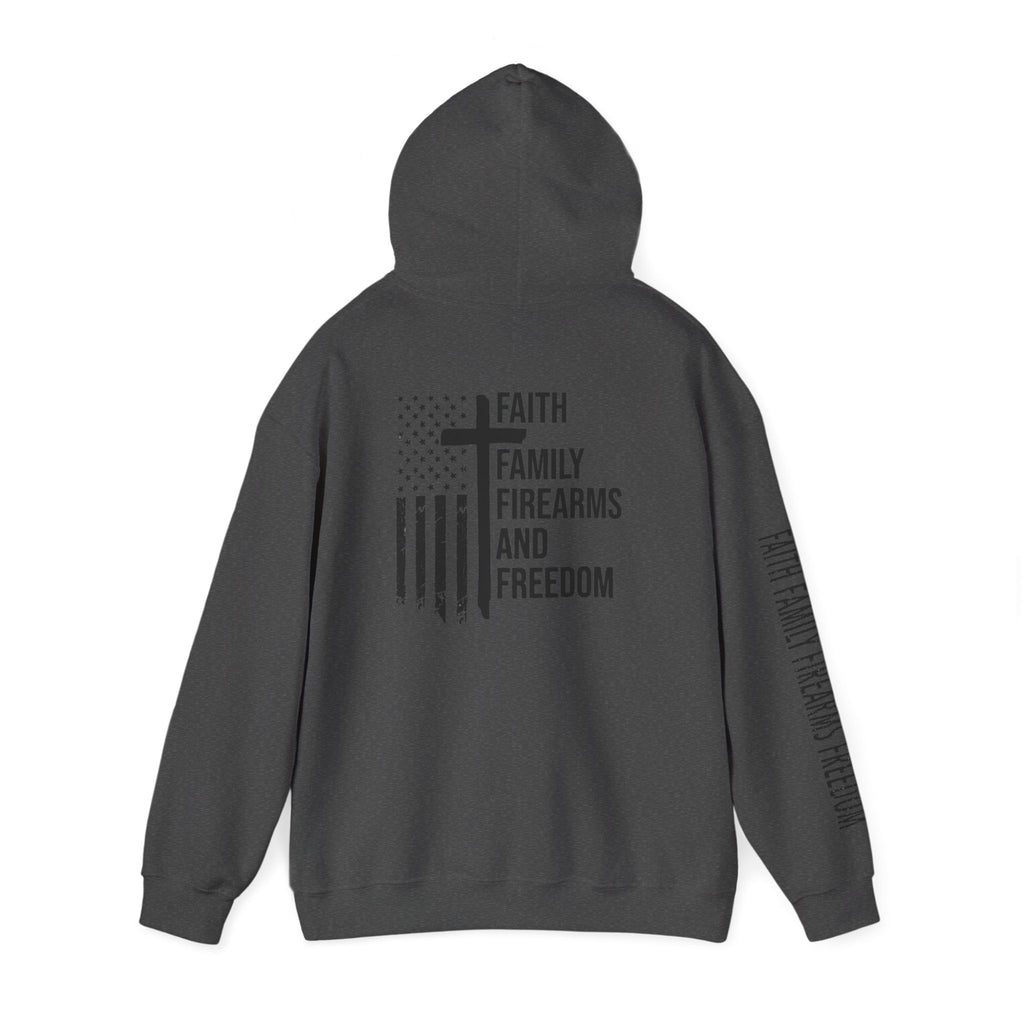 Faith Family Firearms Freedom  Patriotic Hoodie Rebel Spirit Unisex Hoodie