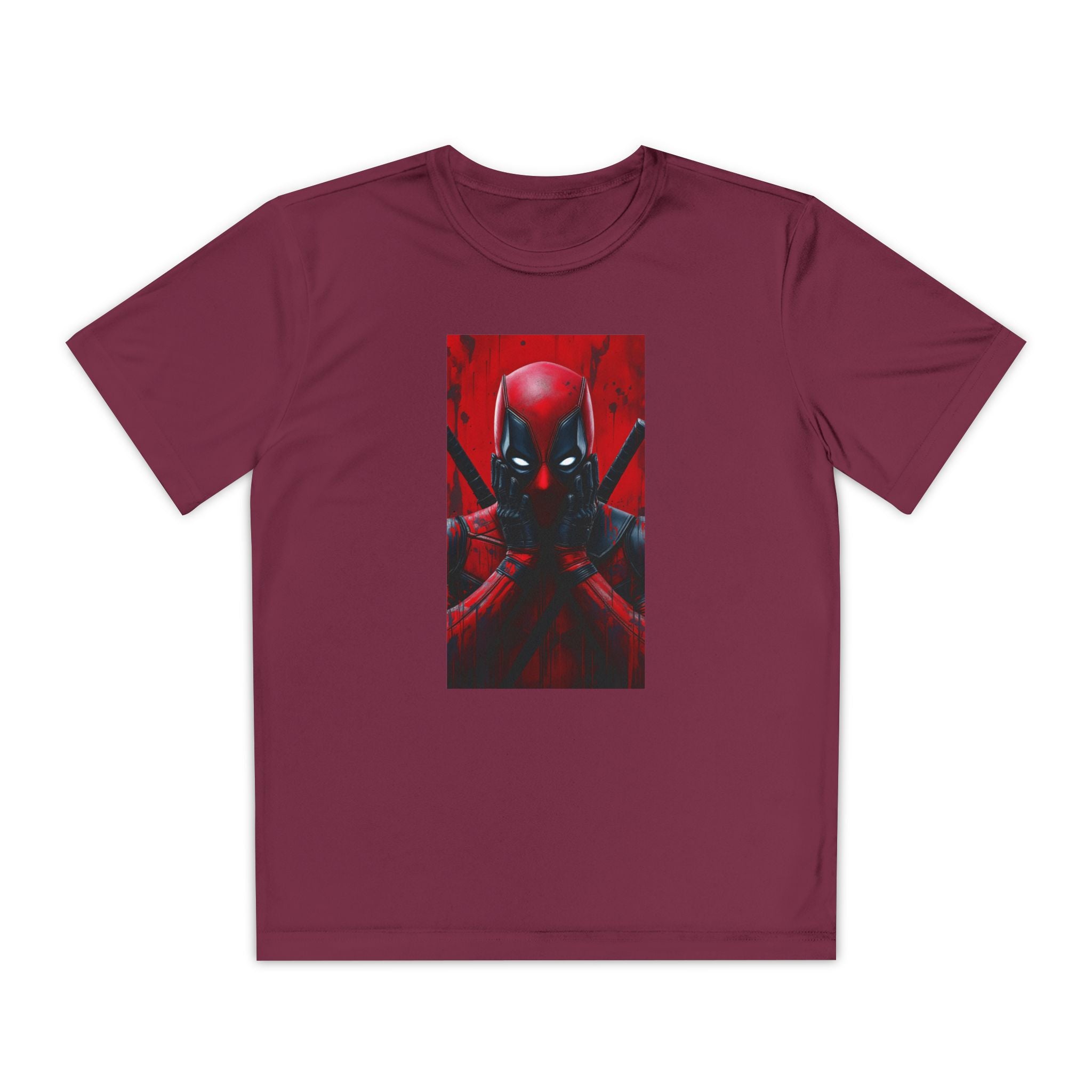 Deadpool Superhero Marvel Patriotic, Kids Graphic T-Shirt, Boys Hero Top, Girls Comic Book Clothing, Birthday